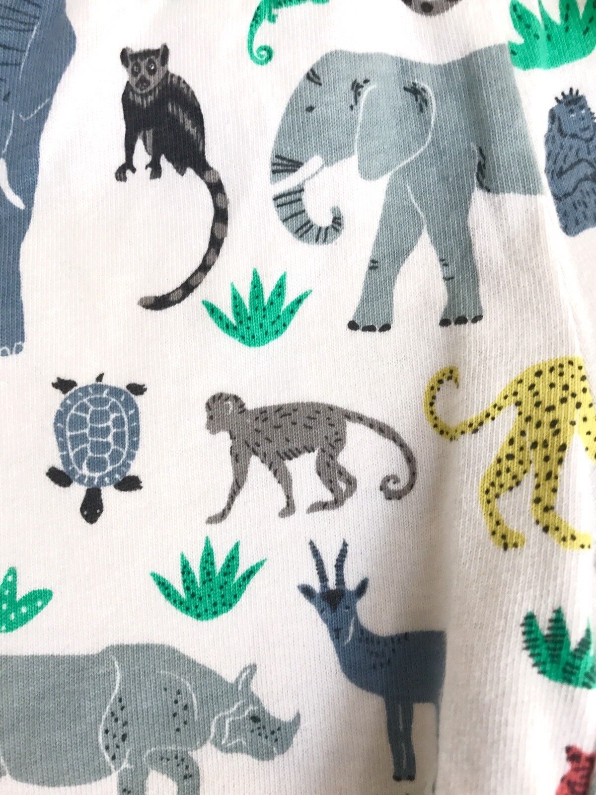 Mini Boden Shortie PJs Jungle Animal Design 3-6 M Retail $40 Price $29.50 NWT