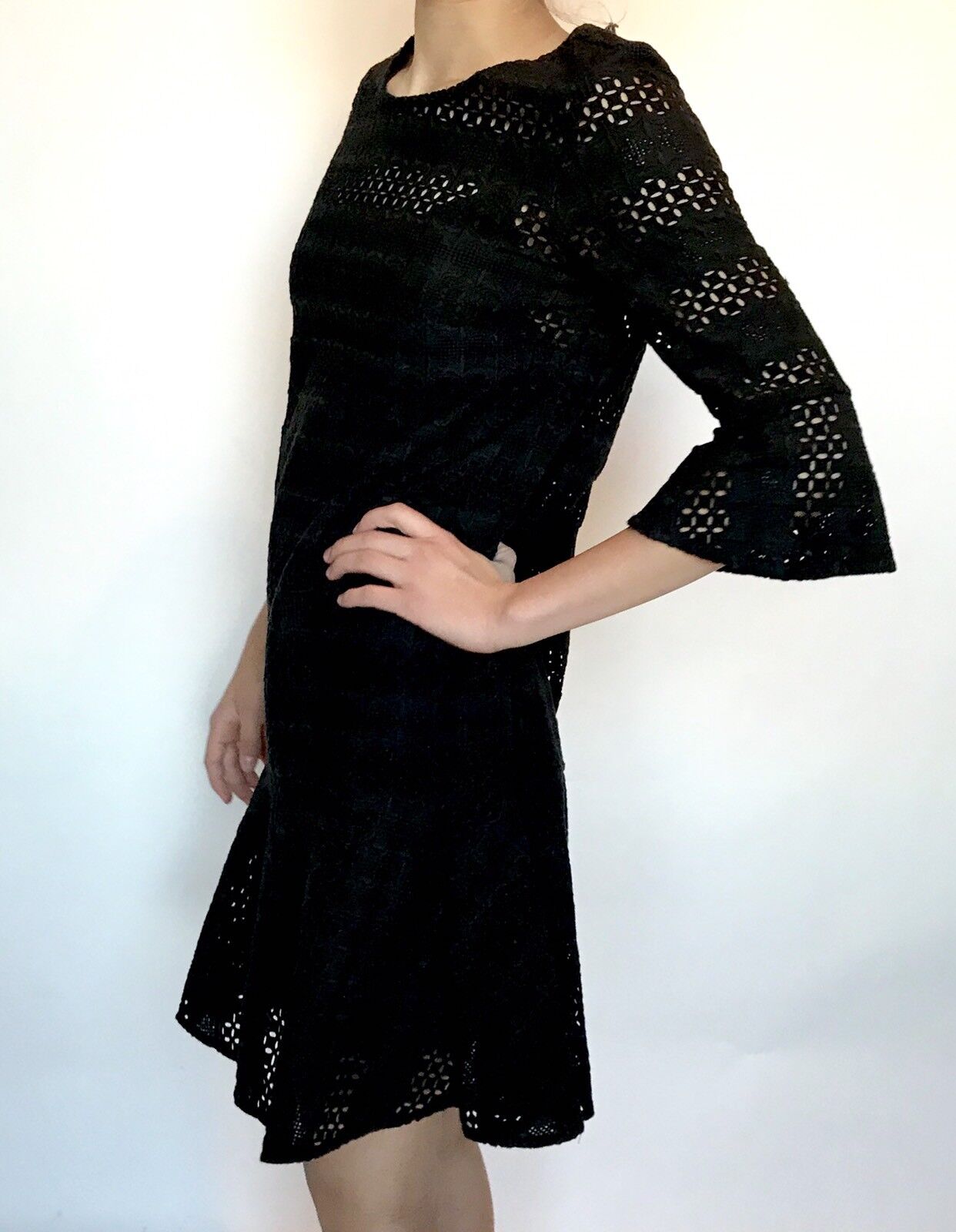 AllSaints Black Dakota Ruffle Dress. Retail $308 Price $168 NWT All Saints Sz 0