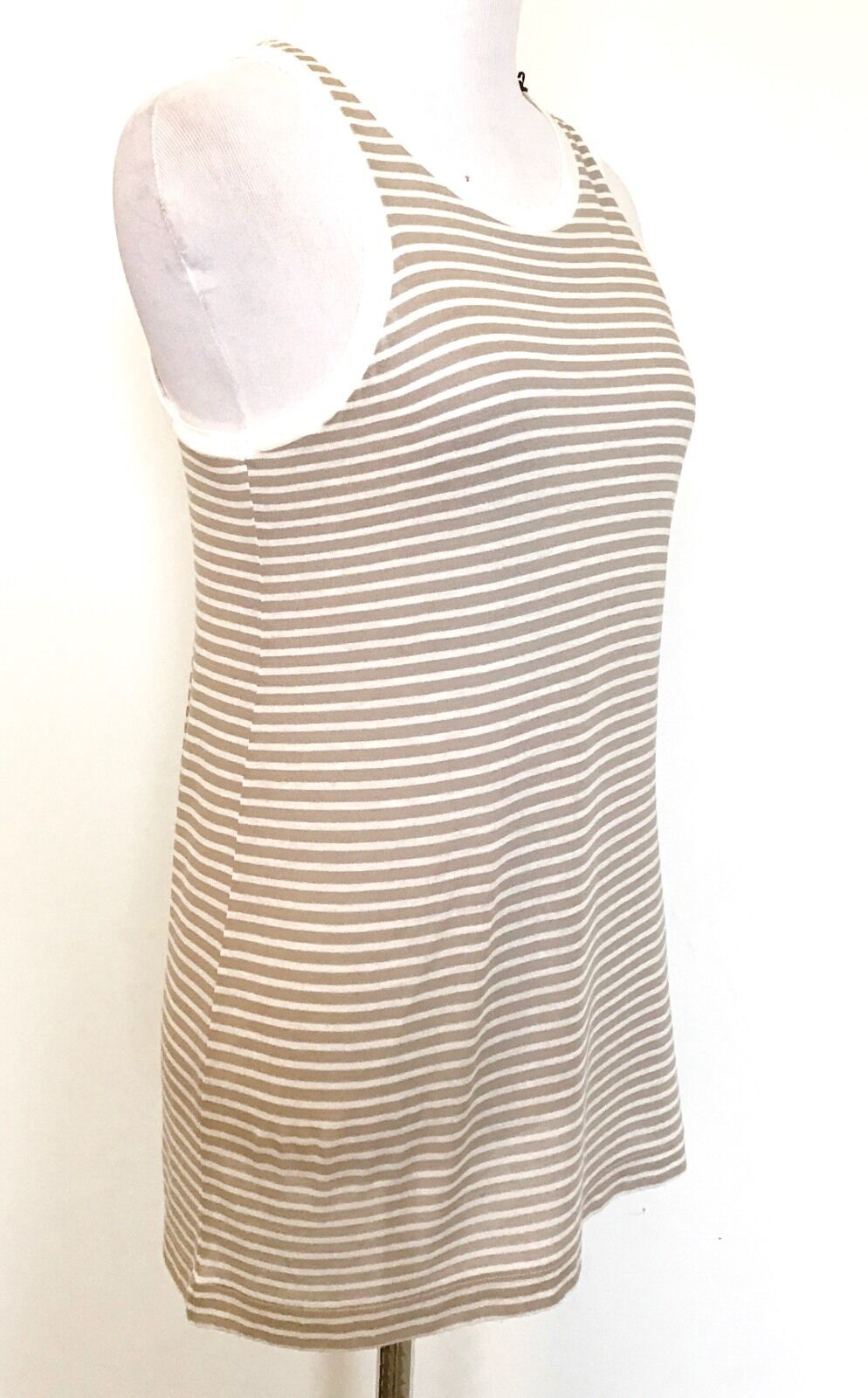 AllSaints Taupe & Cream Evis Bar Vest Top NWT Retail $50 Price $32 All Saints S