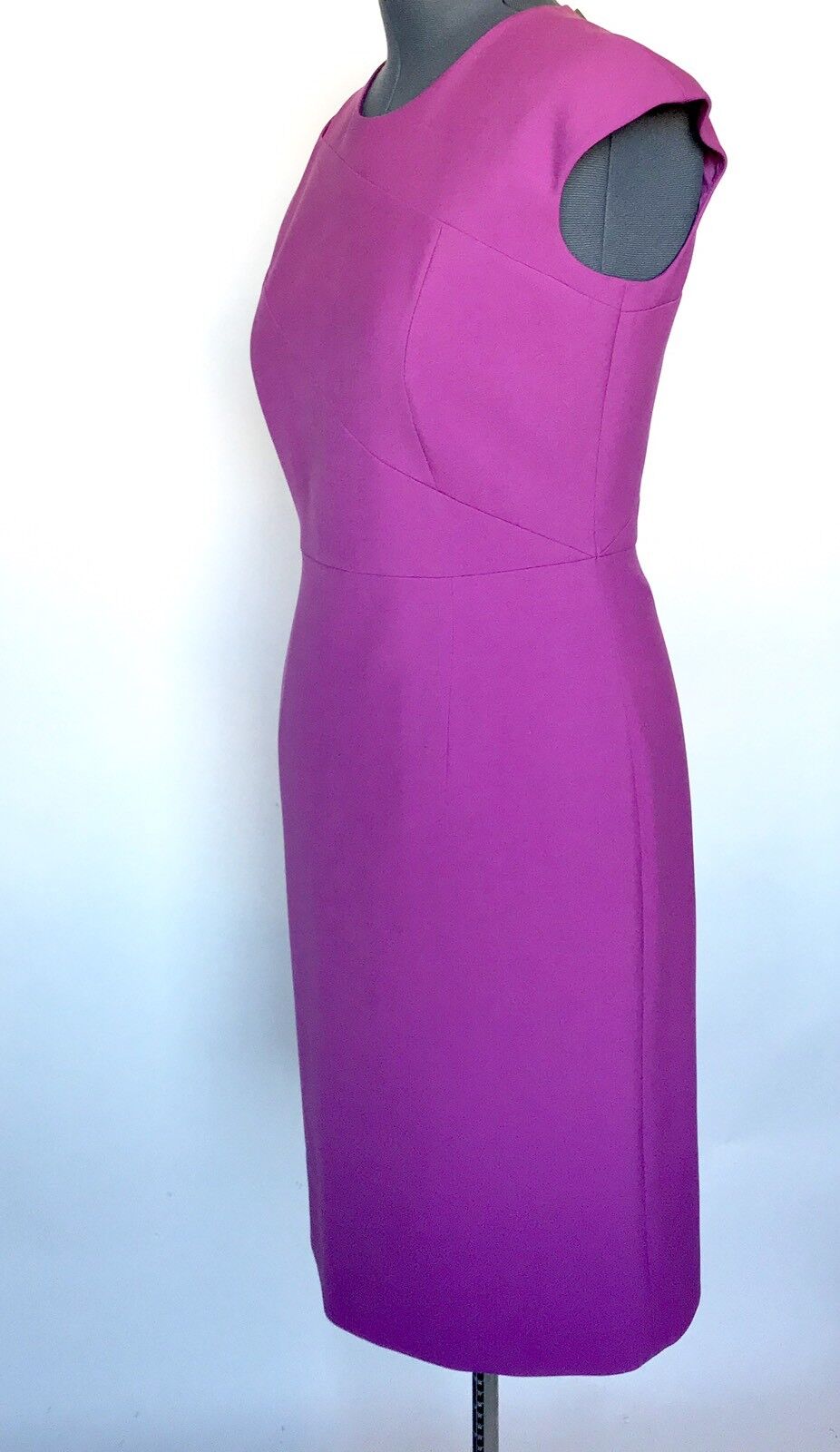 BOSS Hugo Boss Danouk Purple Cutout Sheath Dress Retail $575 Price $225 Size 10