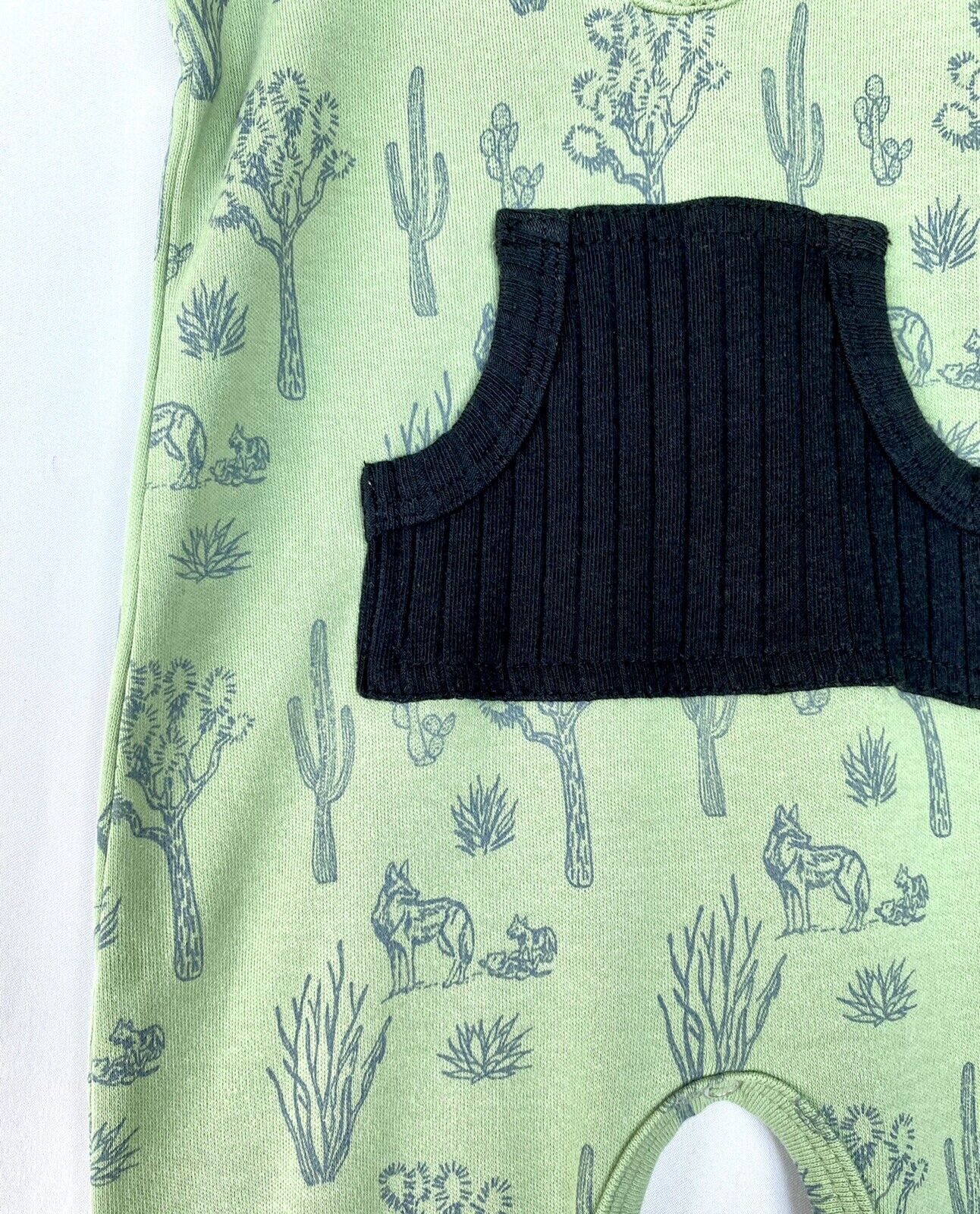 Kate Quinn 100% Organic Cotton Hooded Jumpsuit Retail $38 Price $28 0-3 M Green
