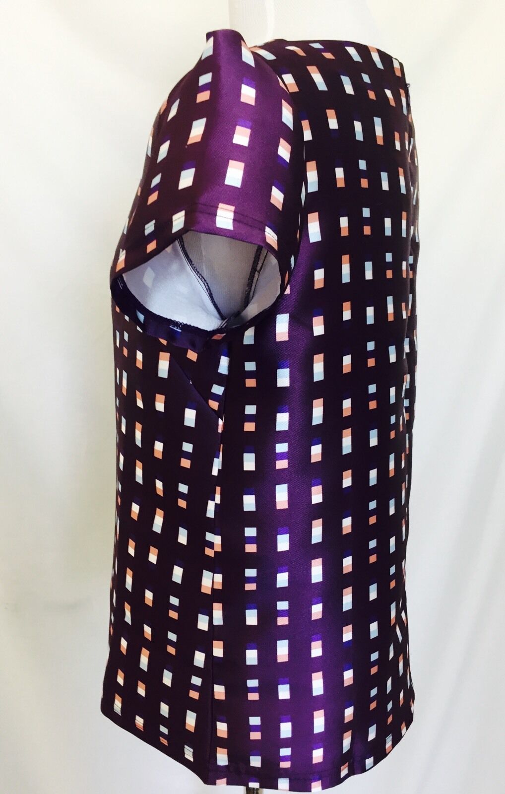 Kingdom And State  Purple Block Blouse. Size S NWT Retails $46.97 Price $22