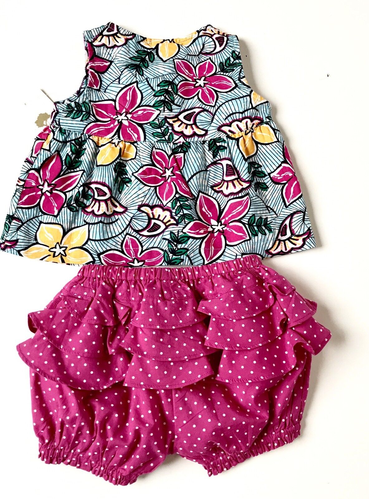 Tucker + Tate Floral Dress & Frilly Knicker. NWT Retail $35 Price $20.98 Age 3 M