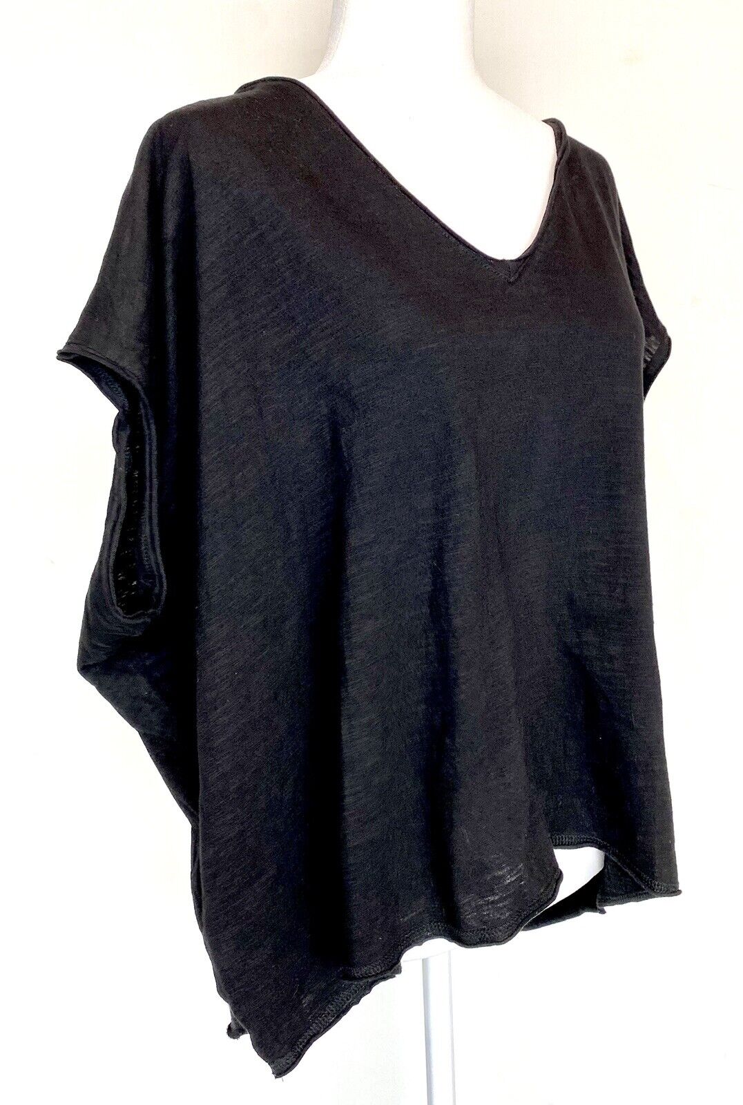 Mustard Seed No Frills Oversized black top Retails $39 Price $29 NWT 100% Cotton