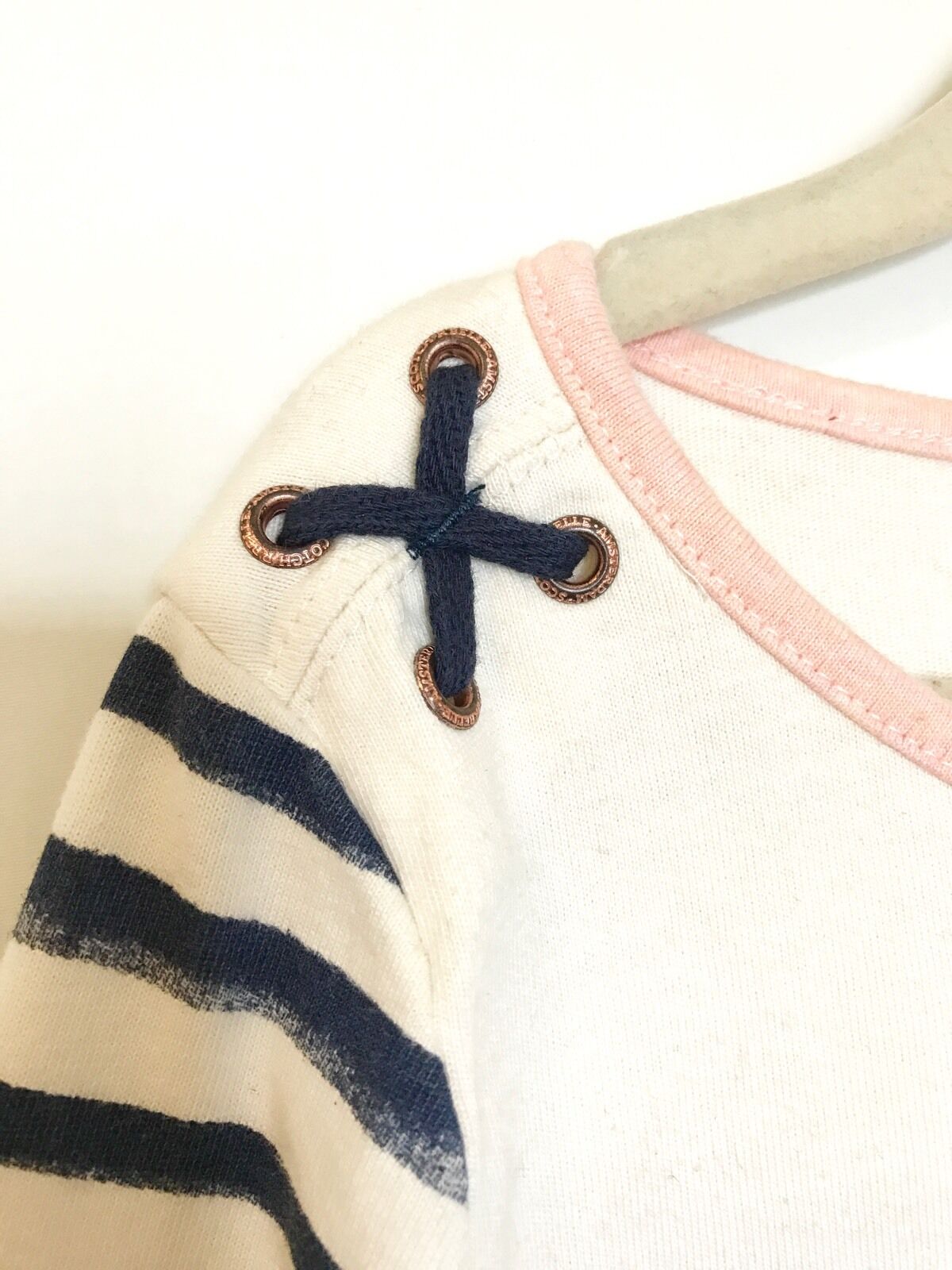 Scotch R'Belle Breton Cream & Blue Stripe Shirt.NWT Age 8 Retail $55 Price $38