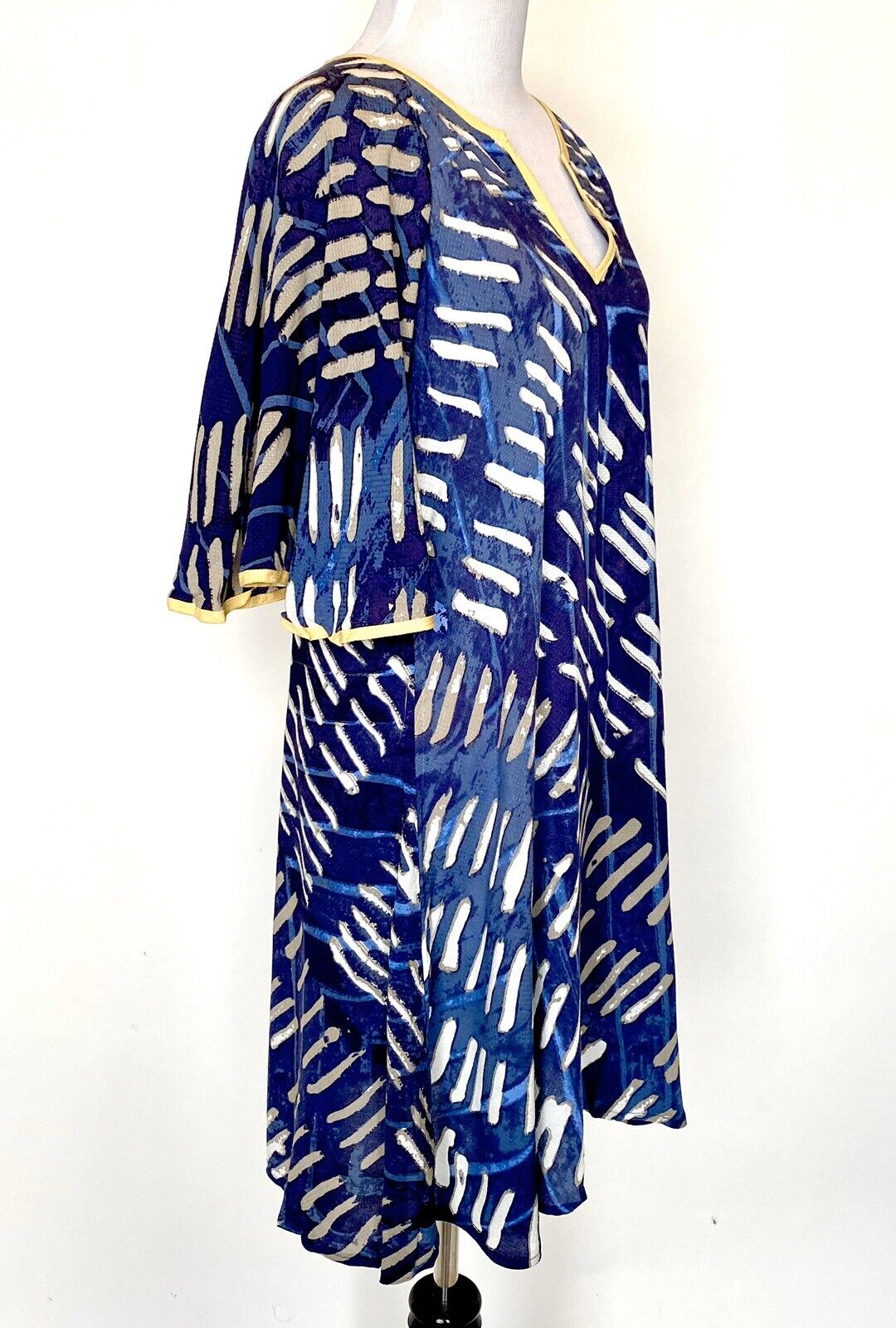 Nic + Zoe Blue & White Shift Dress / Coverup NWT Size XS Retail $178 Price $43
