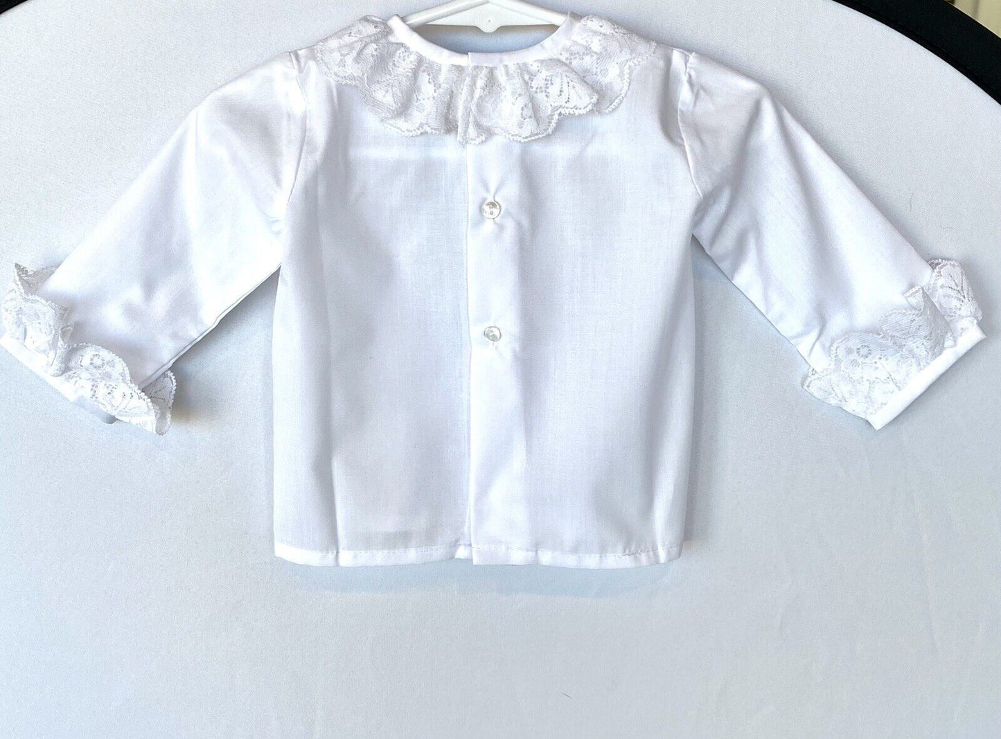 Creaciones Gavidia Piccoli & Co White Lace Collar Blouse Price $34 6 Months
