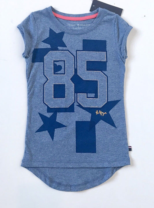 Girls Tommy Hilfiger Girls Navy Heather Tee Retails $17.50 Price $13 NWT