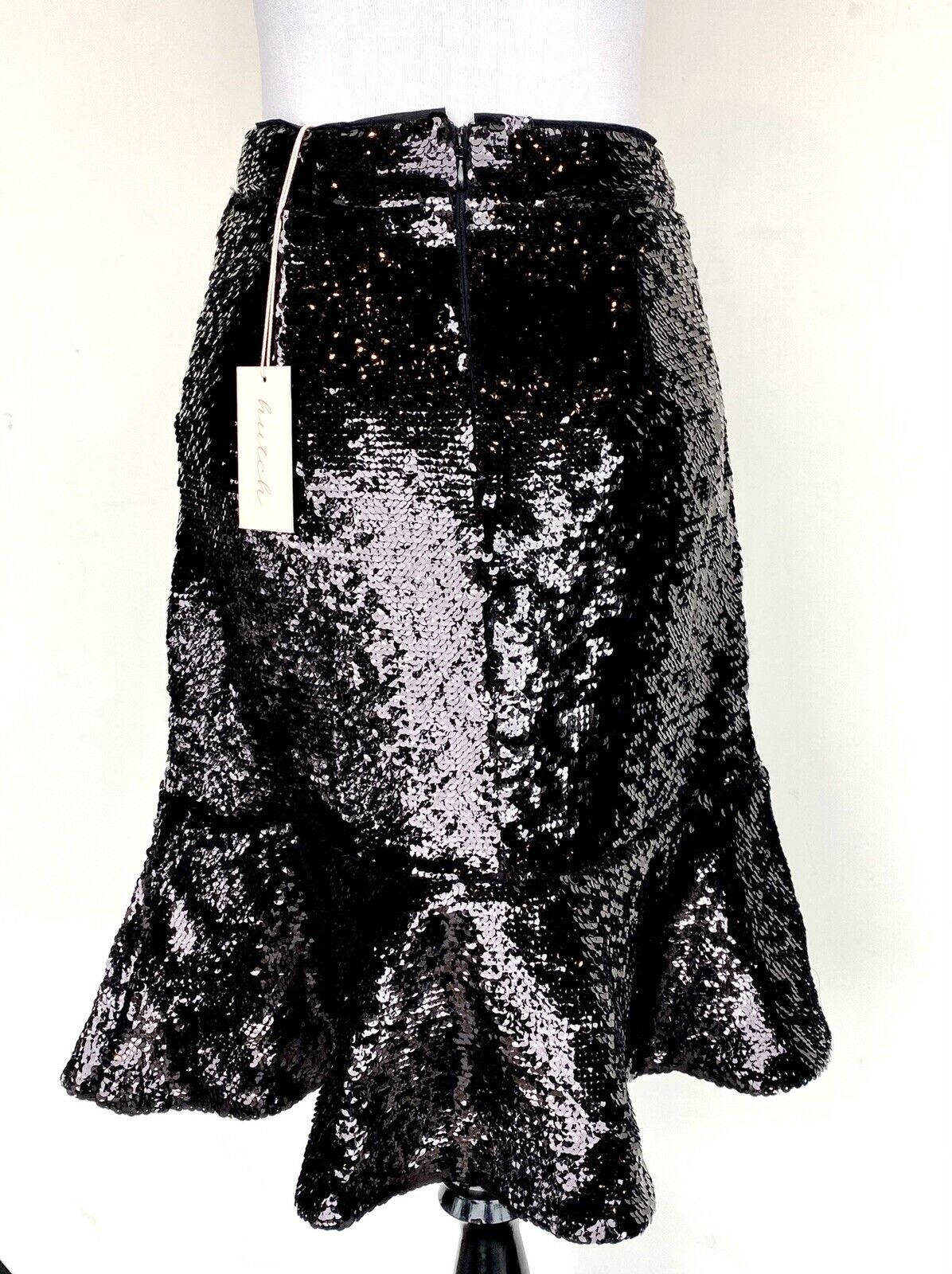 Hutch Black Sequin Skirt Retails $155 Price $89 Size 10 RuffleNWT Anthropologie