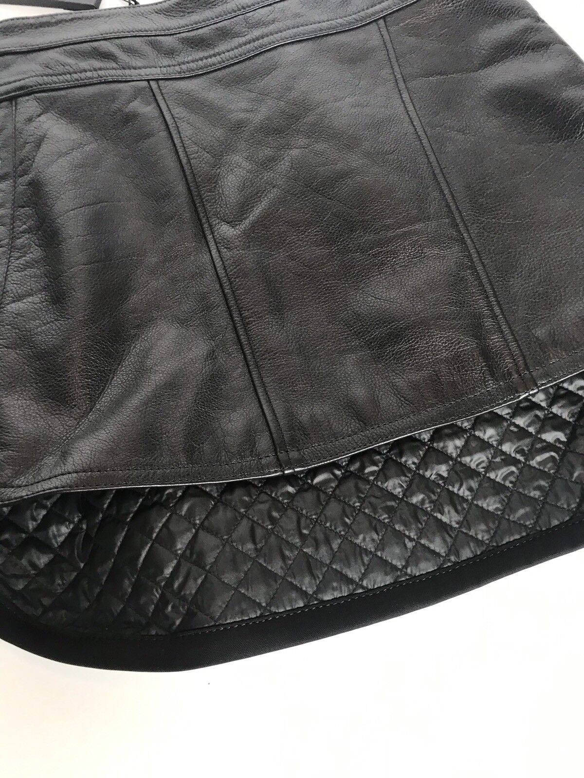 Diesel Black Gold Label Leather Lace Up Skirt 40 US 4 Retail $750 Price $299 NWT