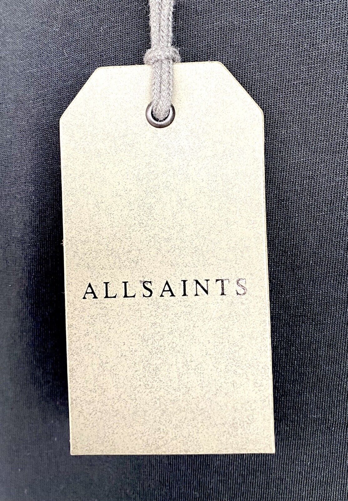 AllSaints City Imogen Boy Tee NWT Price $50 Size XS/S Roll Sleeve Black