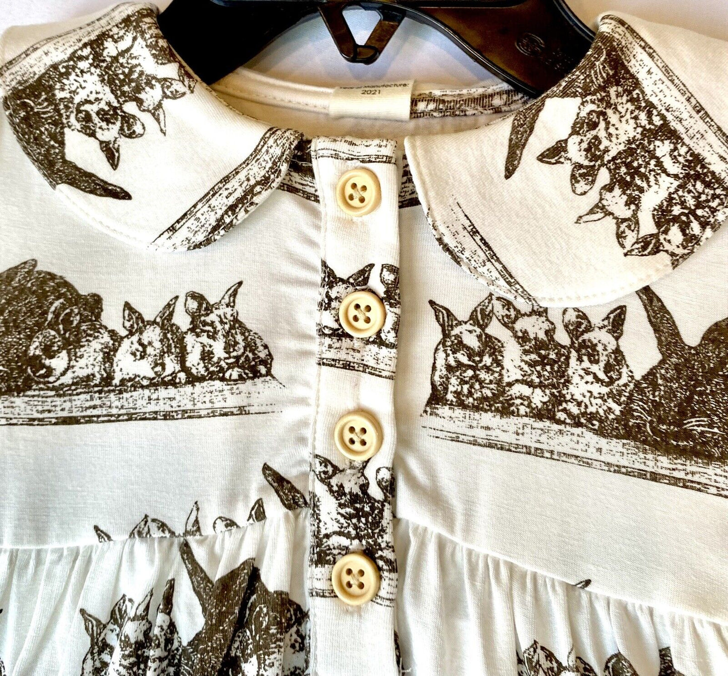 Kate Quinn Bamboo Peter Pan Collar Dress & Bloomers Retail $46 Price $36 12-18 M