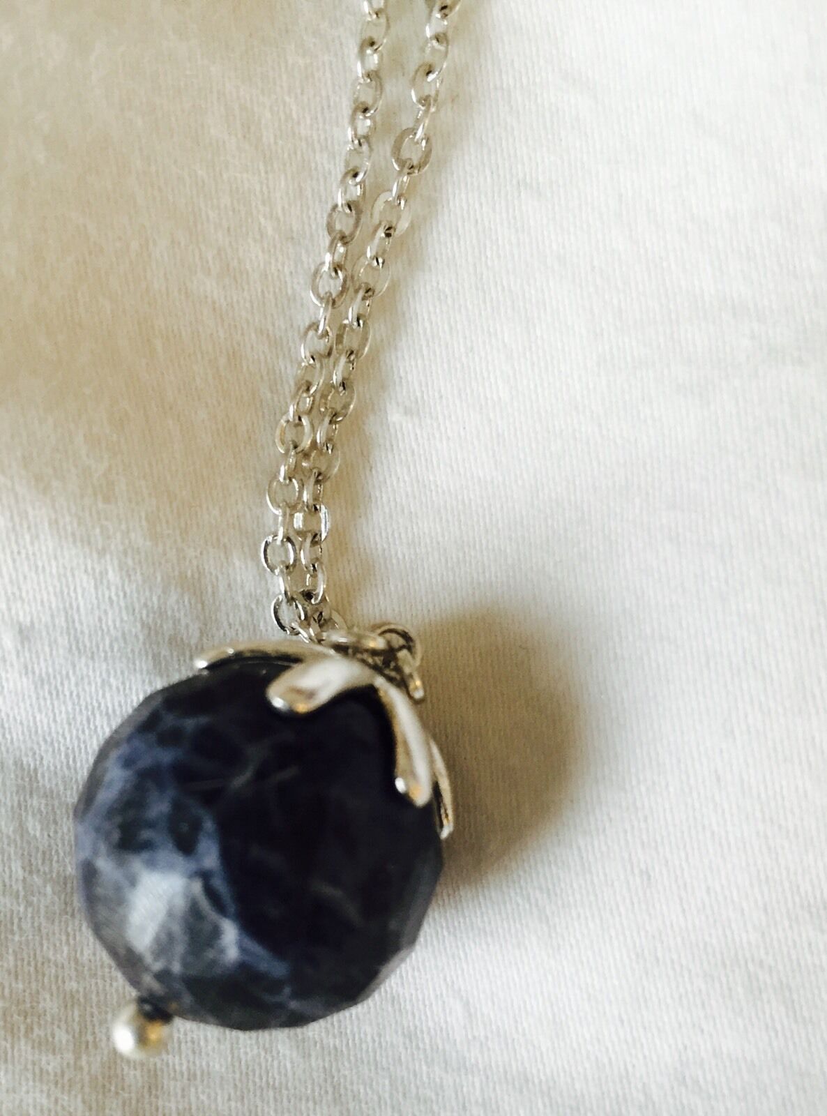 Pilgrim Skanderborg Blue Crystal Necklace  NWT Price $13.50