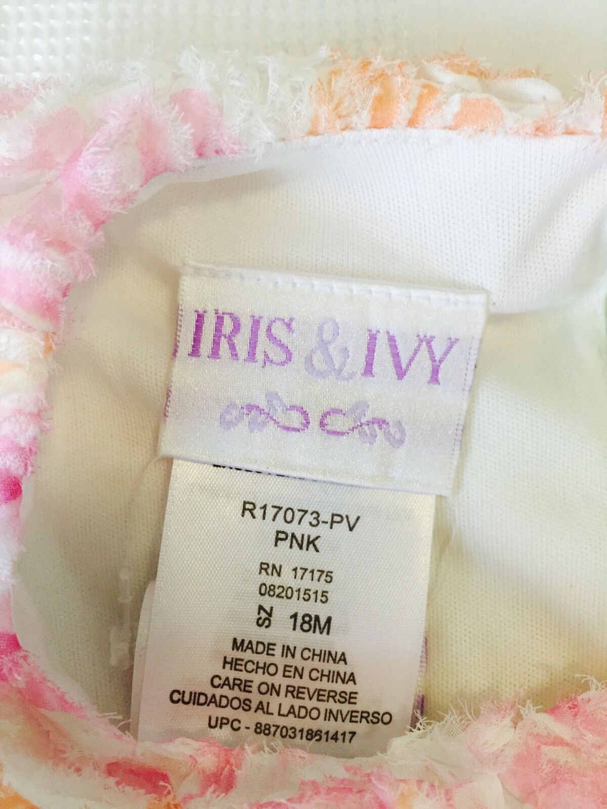 Iris And Ivy 2pc Baby Dress. NWT Retails $64 Price $$29.50