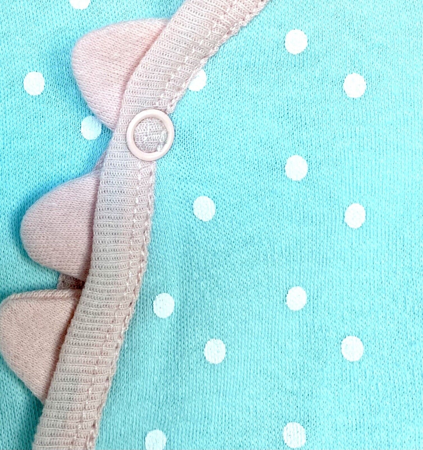 Koala Kids Baby Dinosaur Sleepsuit Pink & Mint 0-3 Months Price $22