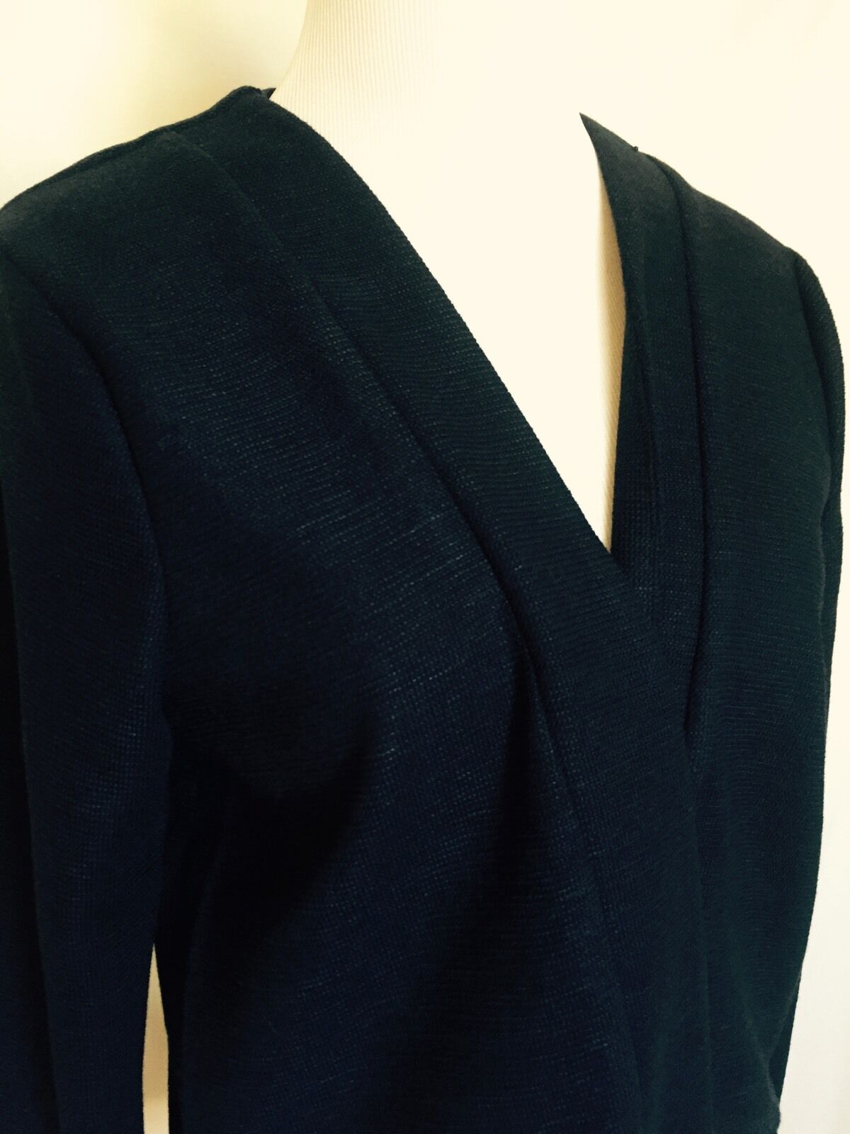 TAVI Navy Blue Open Formal Or Casual Jacket Woven Fabric NWOT SIZE S. $26