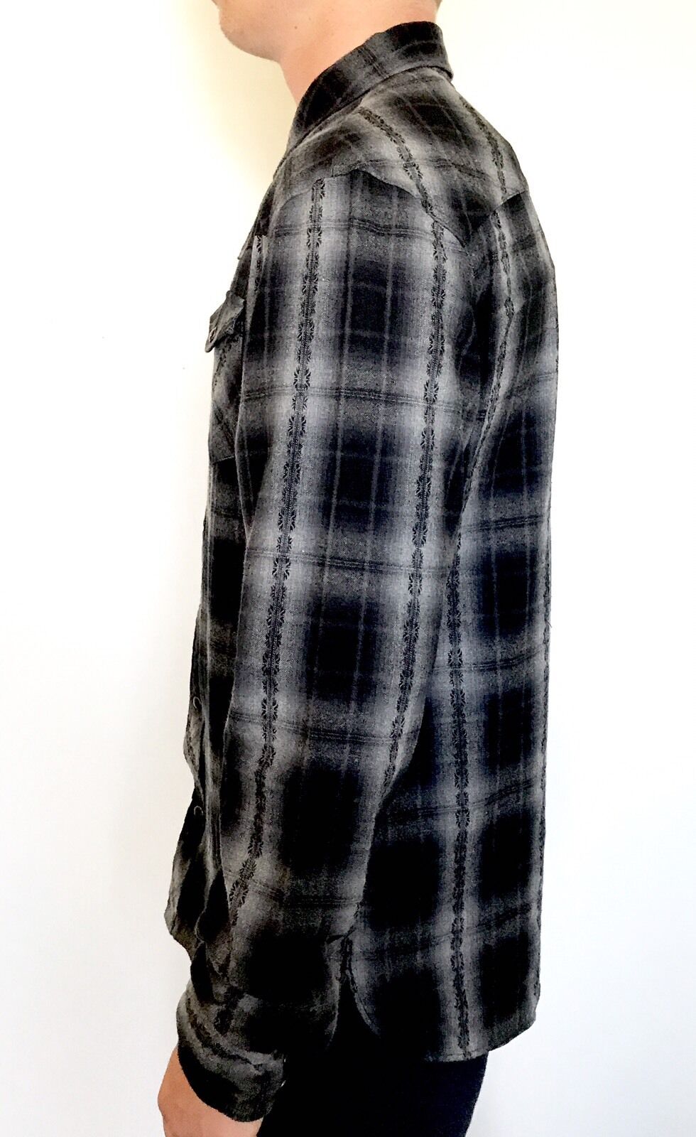 AllSaints Hellertown LS Shirt  Retail $178 NWT Price $78 All Saints M