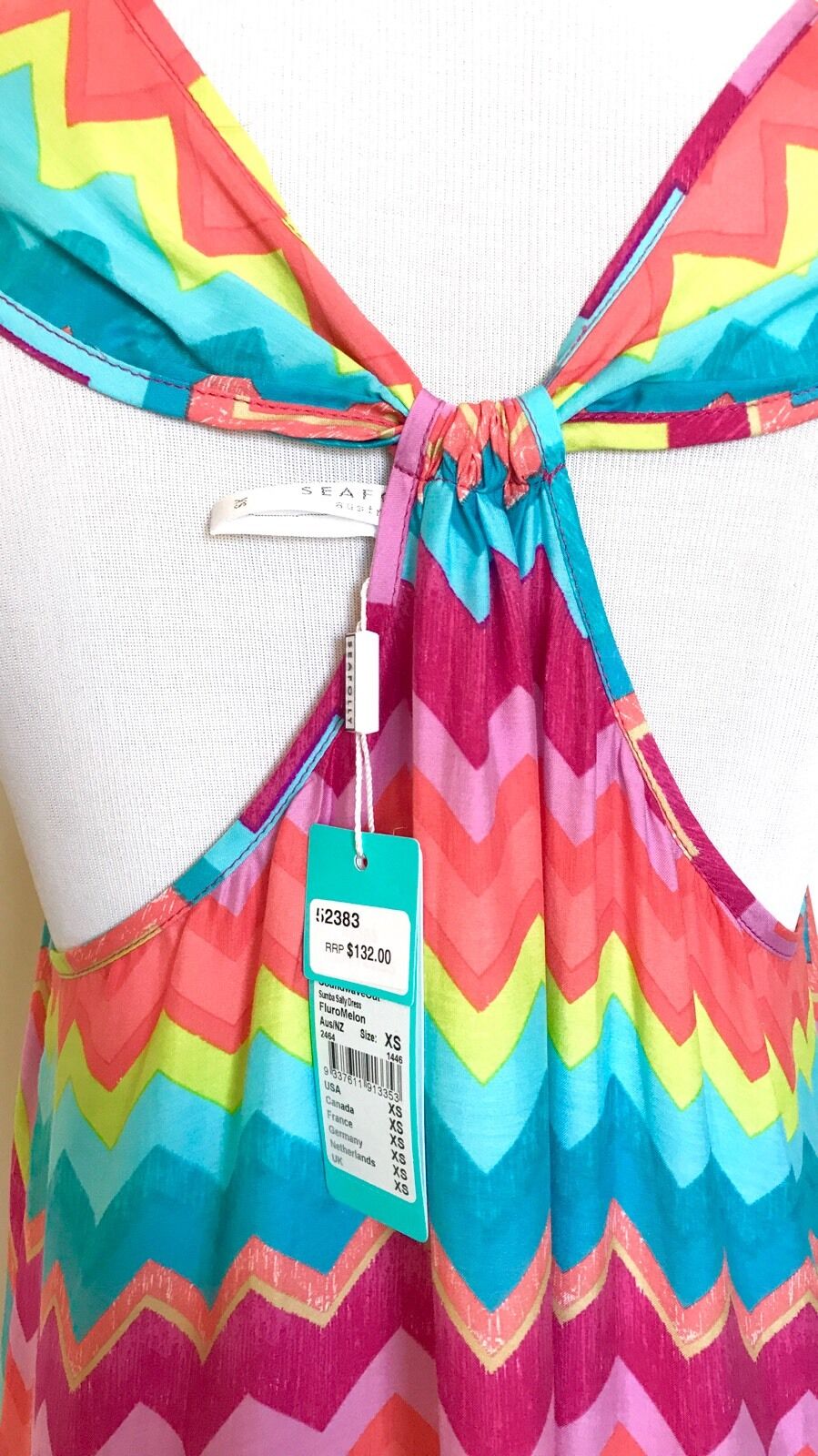 Seafolly Silk Mix  Swim Cover Up Dress NWT Retails $132 Price $39 XS