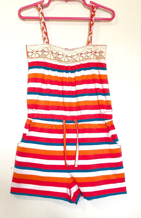 Tucker & Tate Girls Stripe Romper.NWT Retails $32 Price $15.50 Age 4