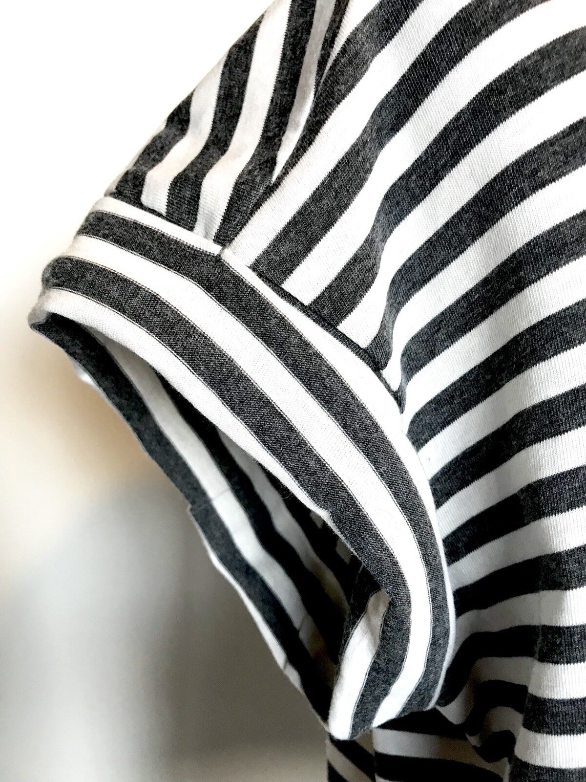 AllSaints Pina Stripe Slouch Top NWT Retail $65 Price $55 Size XS Black/ Chalk
