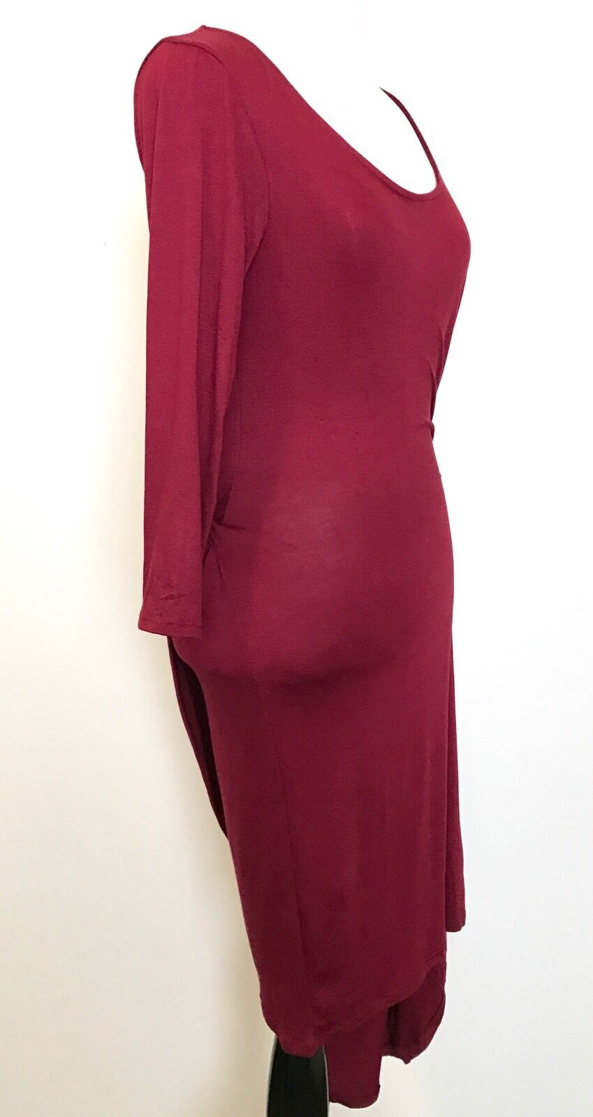 The Vanity Room Dark Red Knot Detail Wrap Dress. NWOT Price $32 Small