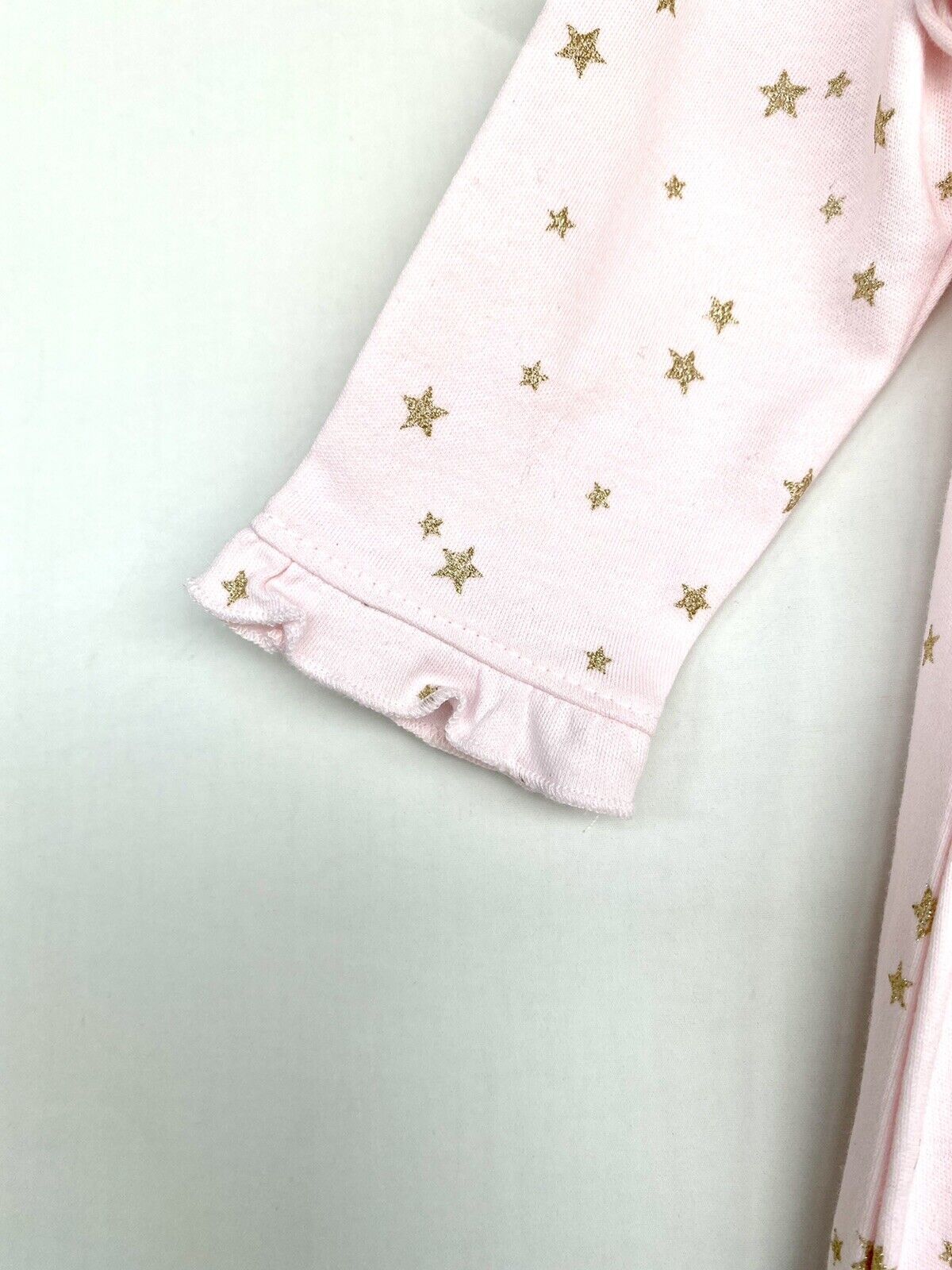 Little Me 2 Piece Bodysuit With Hat Pink Sparkle Stars 9 Months NWT Price $16