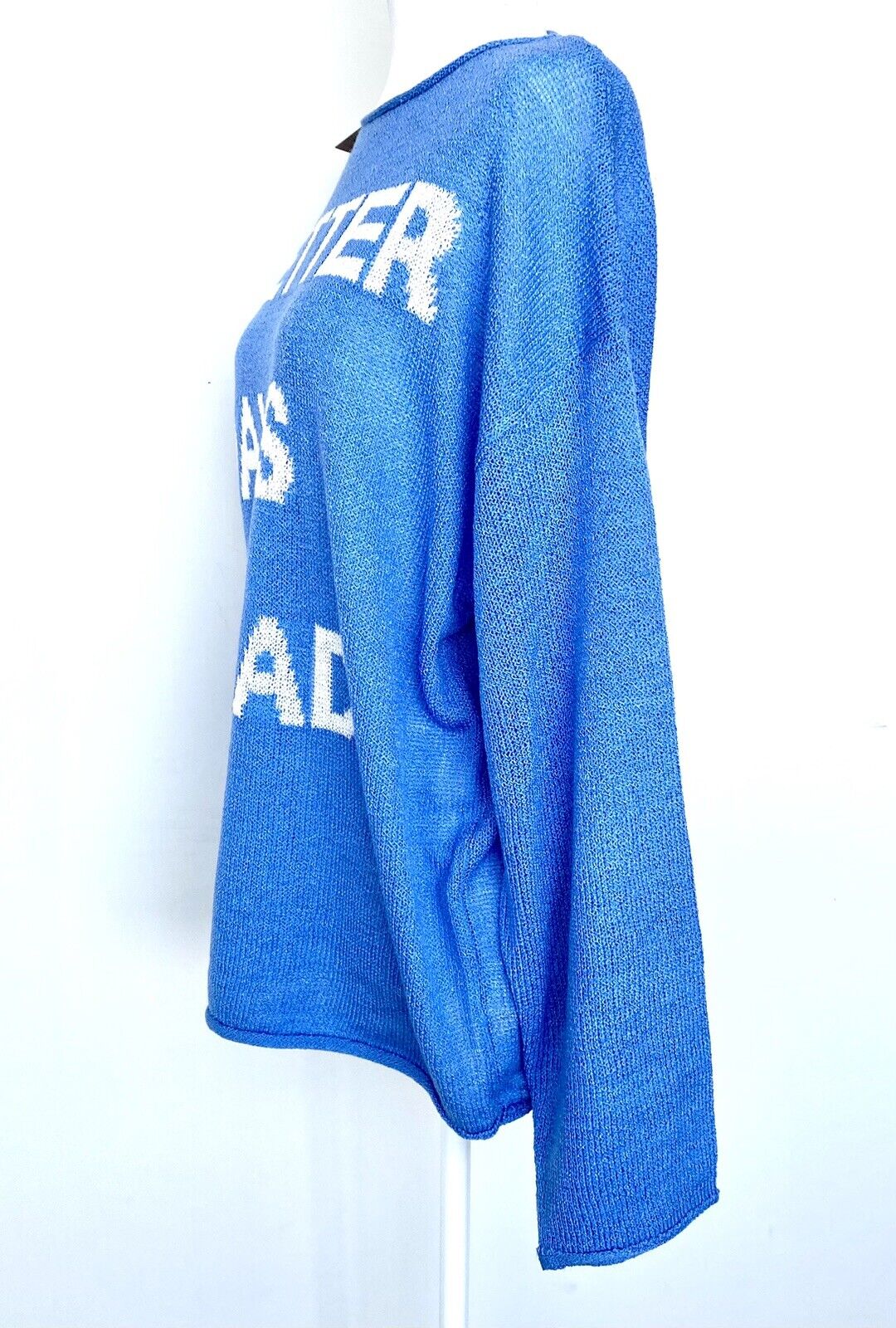 Listicle Blue light weave sweater Loose Boxy retail $46 Price $36 S