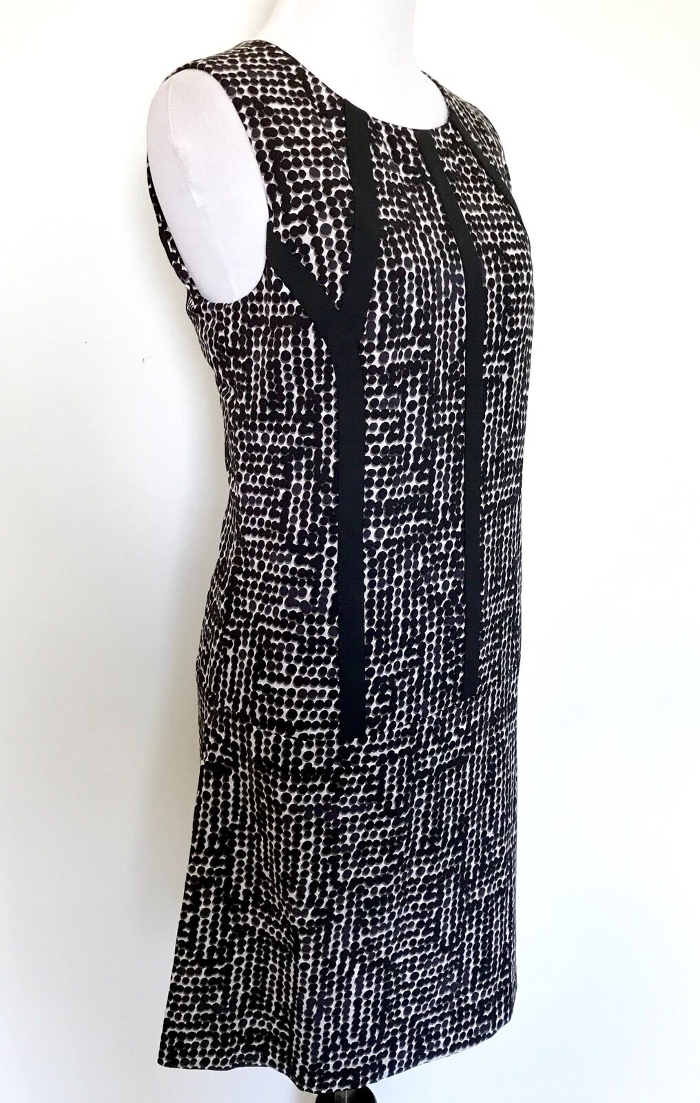Nic + Zoe Black Dots Direction Dress. NWT Size S Retail $168 Price $48
