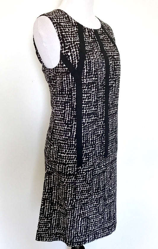 Nic + Zoe Black Dots Direction Dress. NWT Size S Retail $168 Price $48