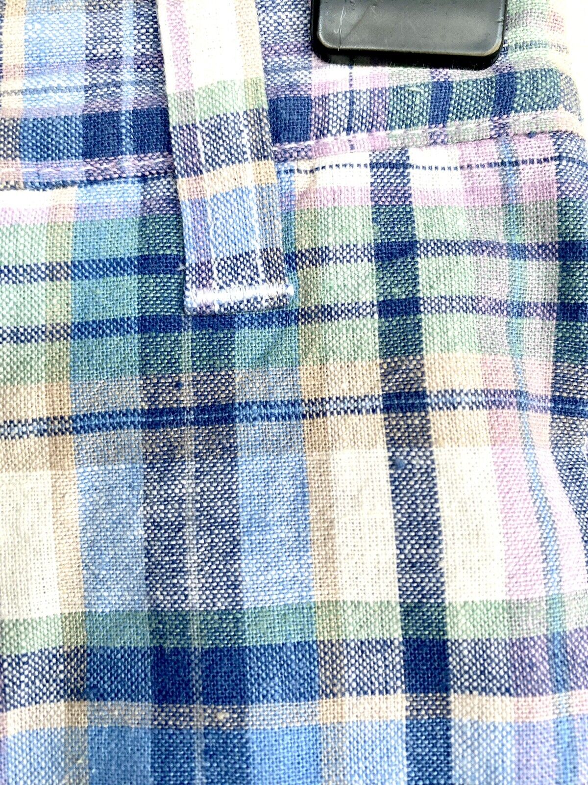 Janie And Jack Blue Check Cotton Linen Shorts 6-12M NWT Retail $39 Price $29
