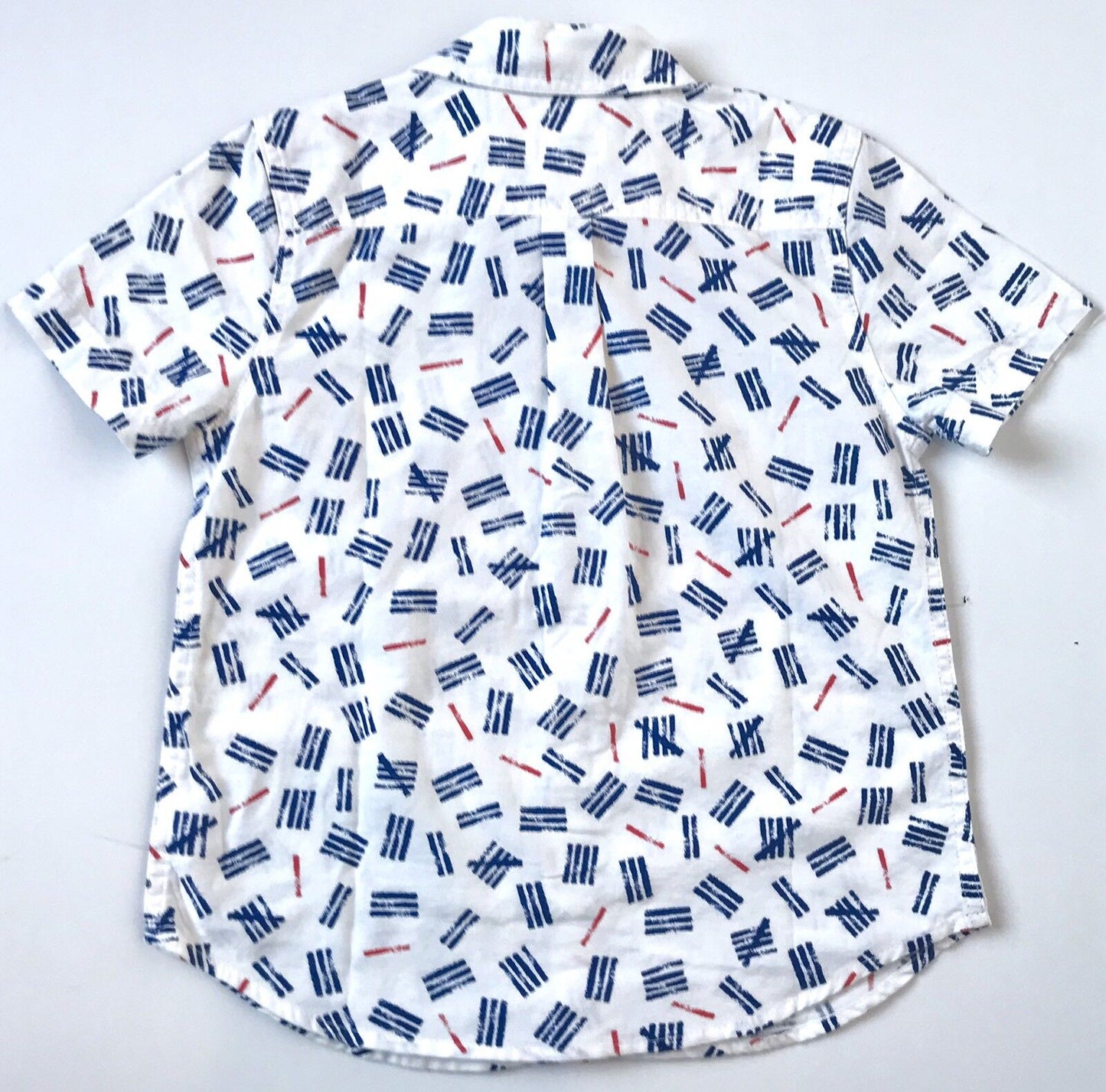 Tucker + Tate  Ivory Blue Number Marks Shirt  Retail $35 Price $25  Age 6 NWT