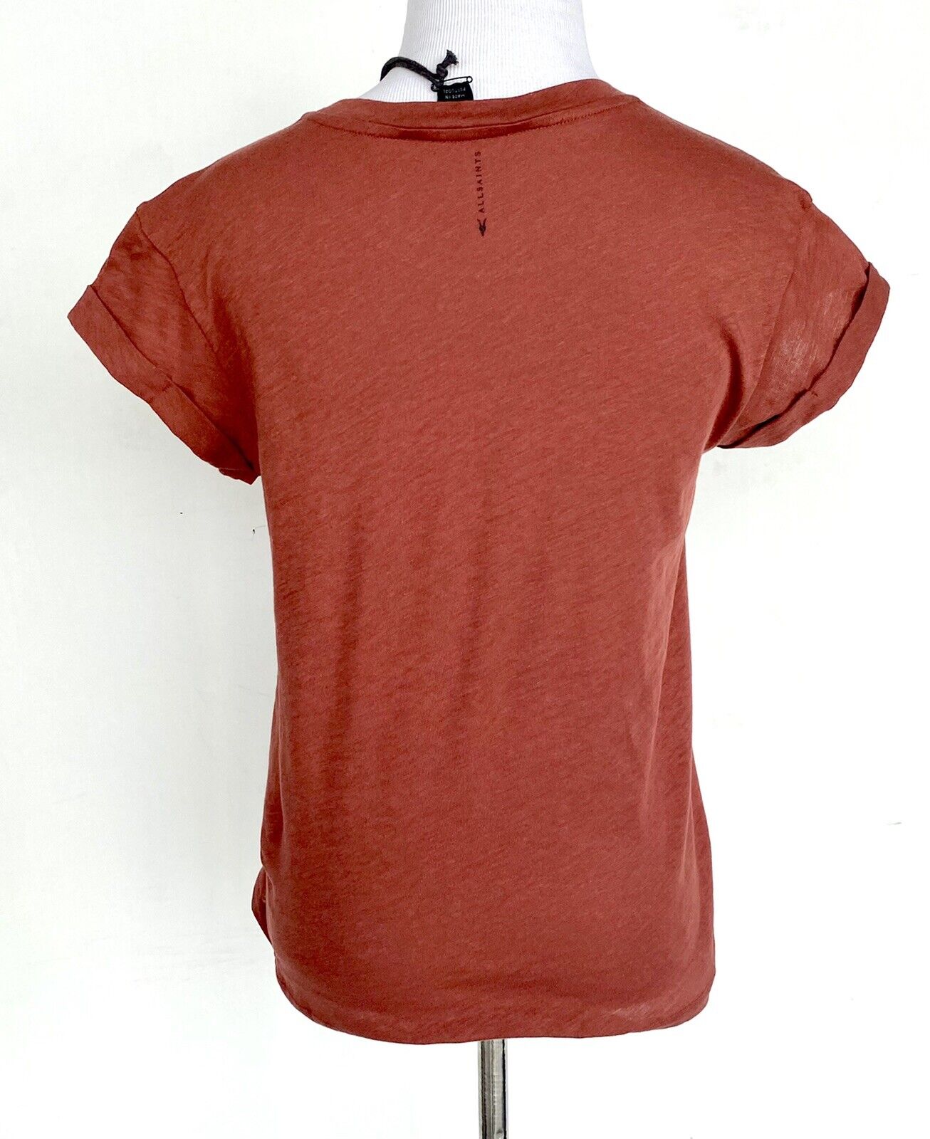AllSaints Anna Tee Oxblood Red NWT Retail $52 Price $42 Size 0