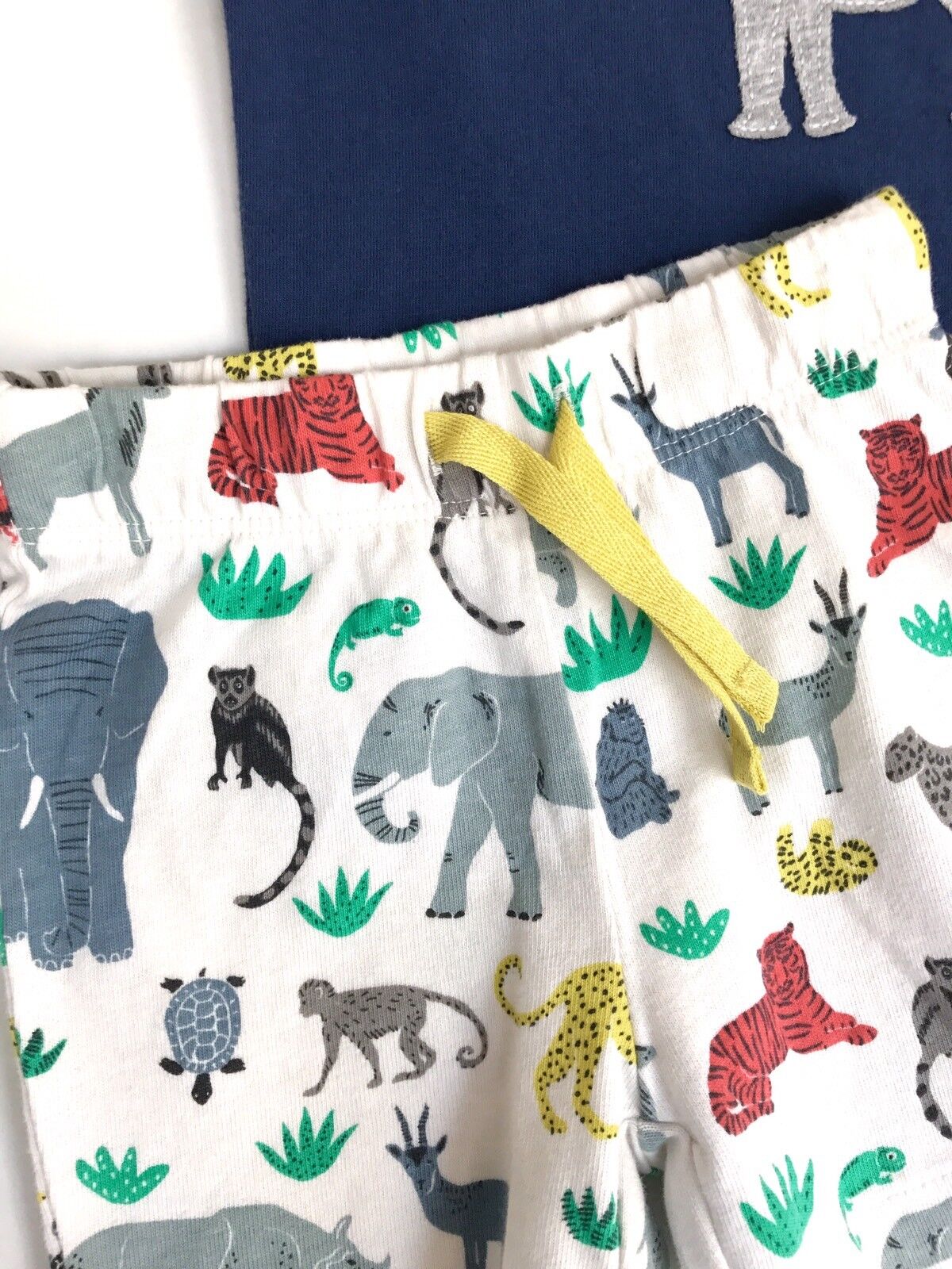 Mini Boden Shortie PJs Jungle Animal Design 3-6 M Retail $40 Price $29.50 NWT