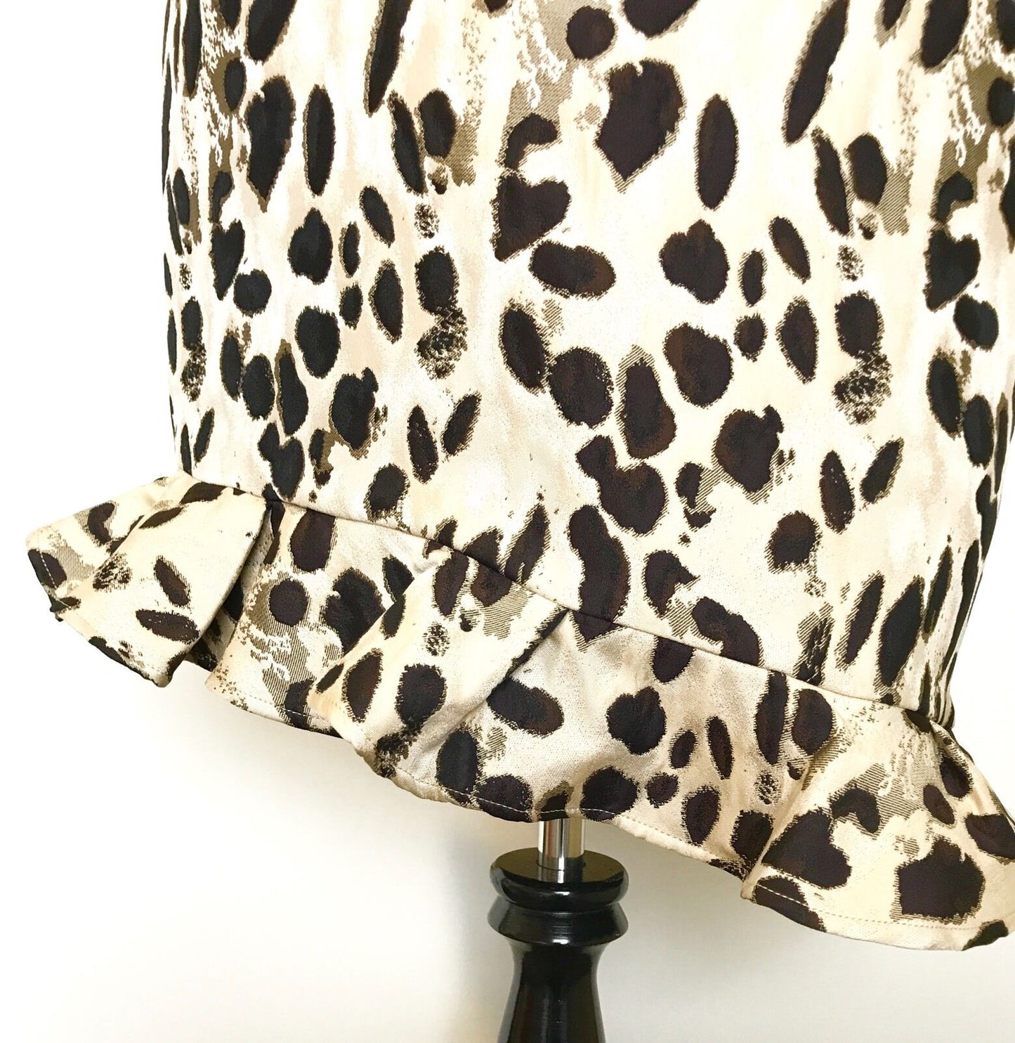 Carolina Herrera Animal Print Ruffle Hem NWT Retail $415 Price $195 Size 0