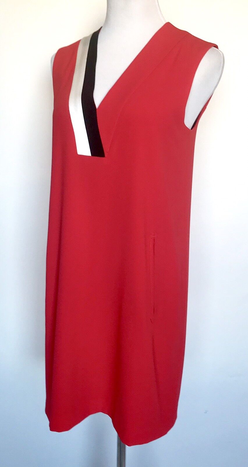 Rag And Bone Red Lodwick Shift Dress. Size 4 Retail $550 Price $175 NWT