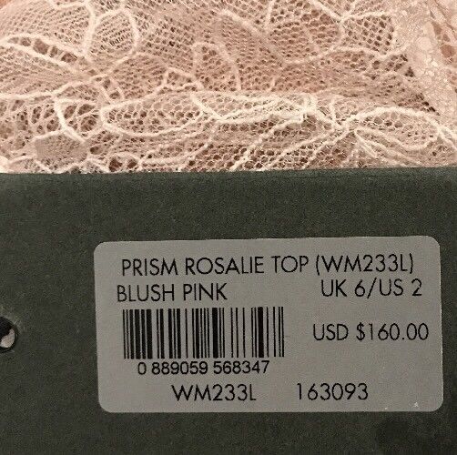 AllSaints Blush Pink Rosalie Top. NWT Retail $160 Price $60 Size 2 All Saints