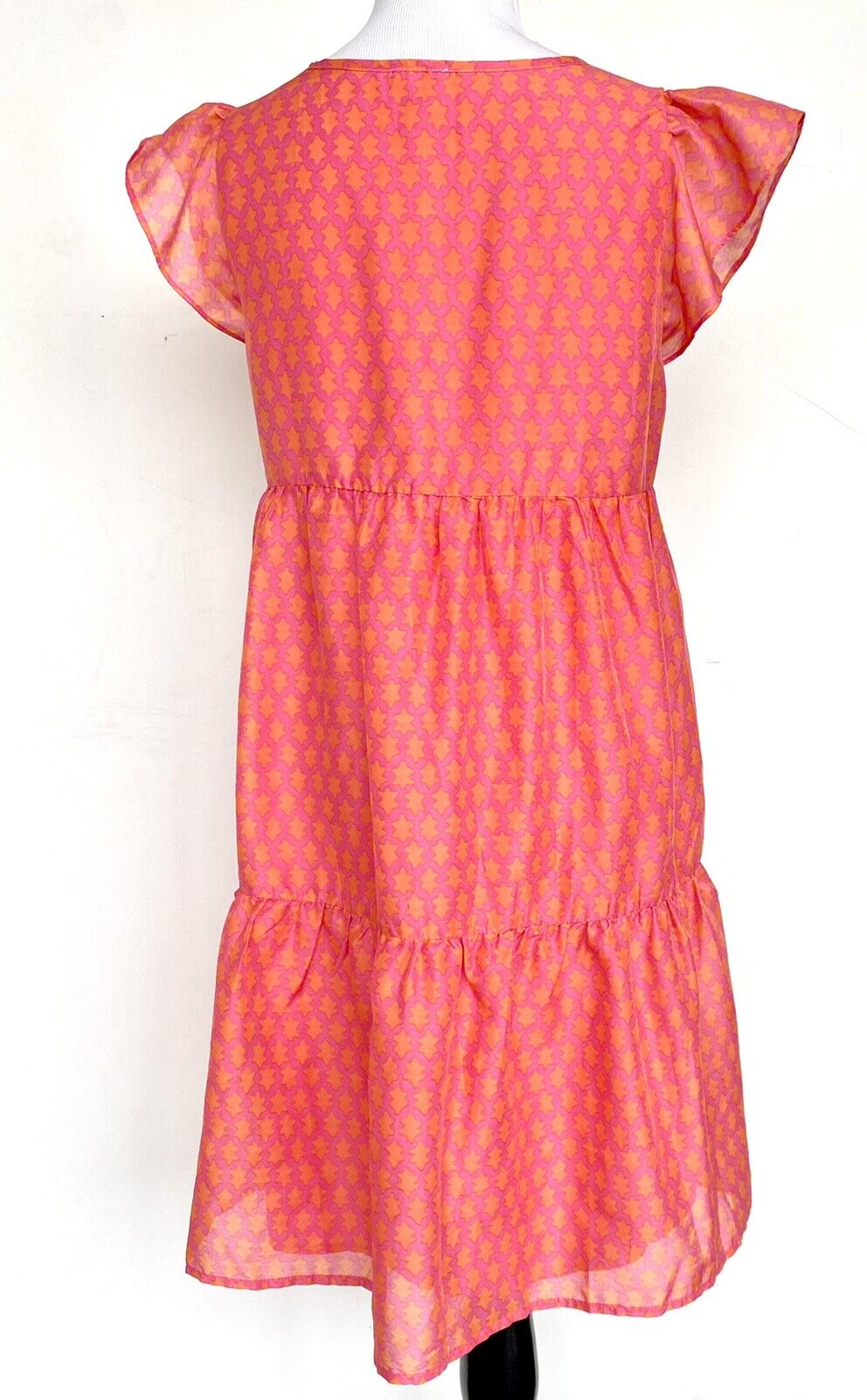 J Marie The Ella Tiered Flutter Sleeve Dress size S Retail $114 Price $65 NWT