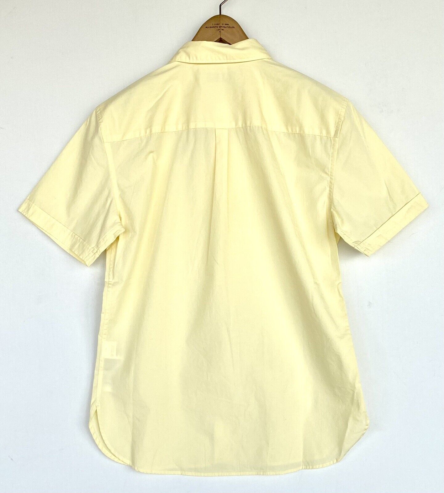 AllSaints Riviera SS Shirt Retail $80 Price $49 NEW Sherbet Yellow Small