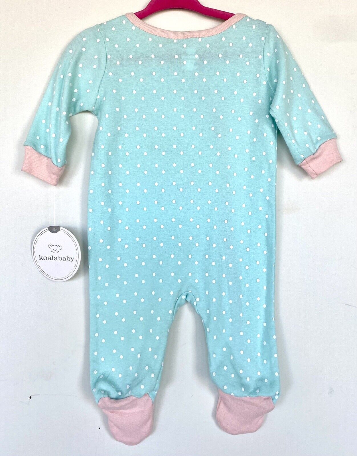 Koala Kids Baby Dinosaur Sleepsuit Pink & Mint 0-3 Months Price $22