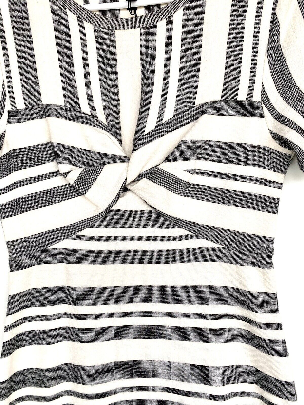 BCBG MaxAzria Twist Front Stripe Dress Retail $198 Price $95 Size XXS NWT