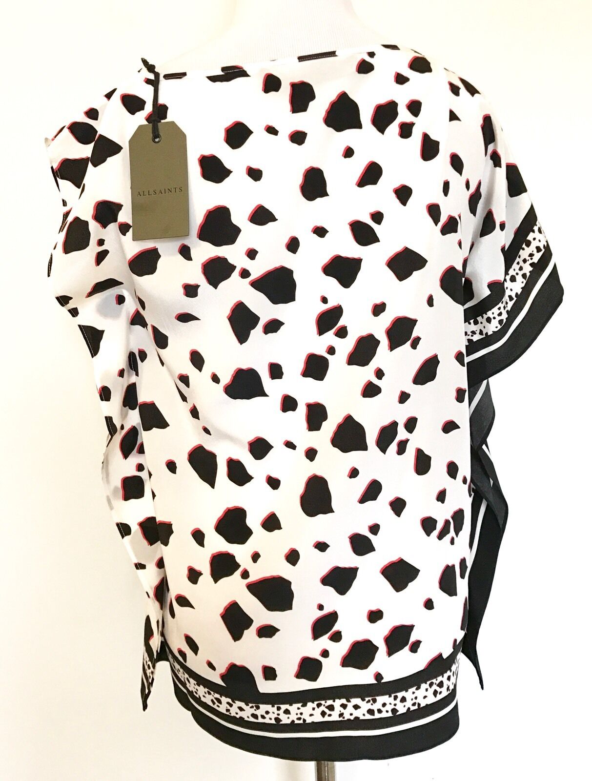 AllSaints Silk Tecla Jasper Blouse.NWT Retail $268 Price $86 Size 0 All Saints