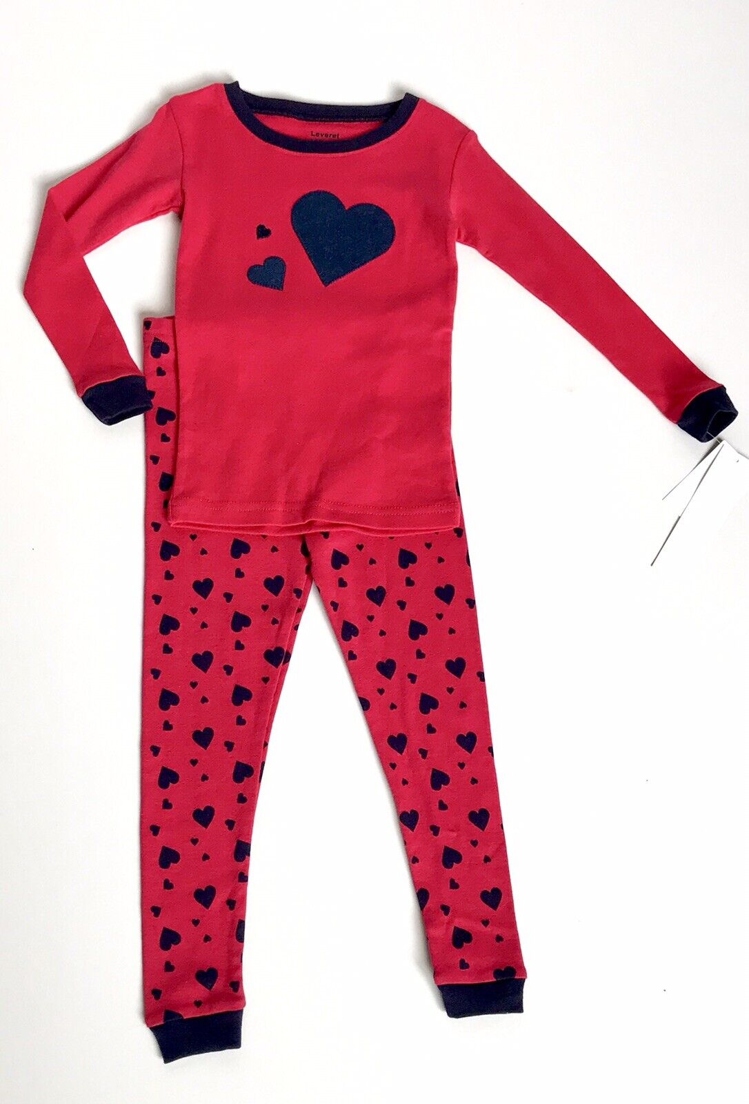 Leveret Appliqué Heart Red PJ’s Age 3 Price $18 NWT