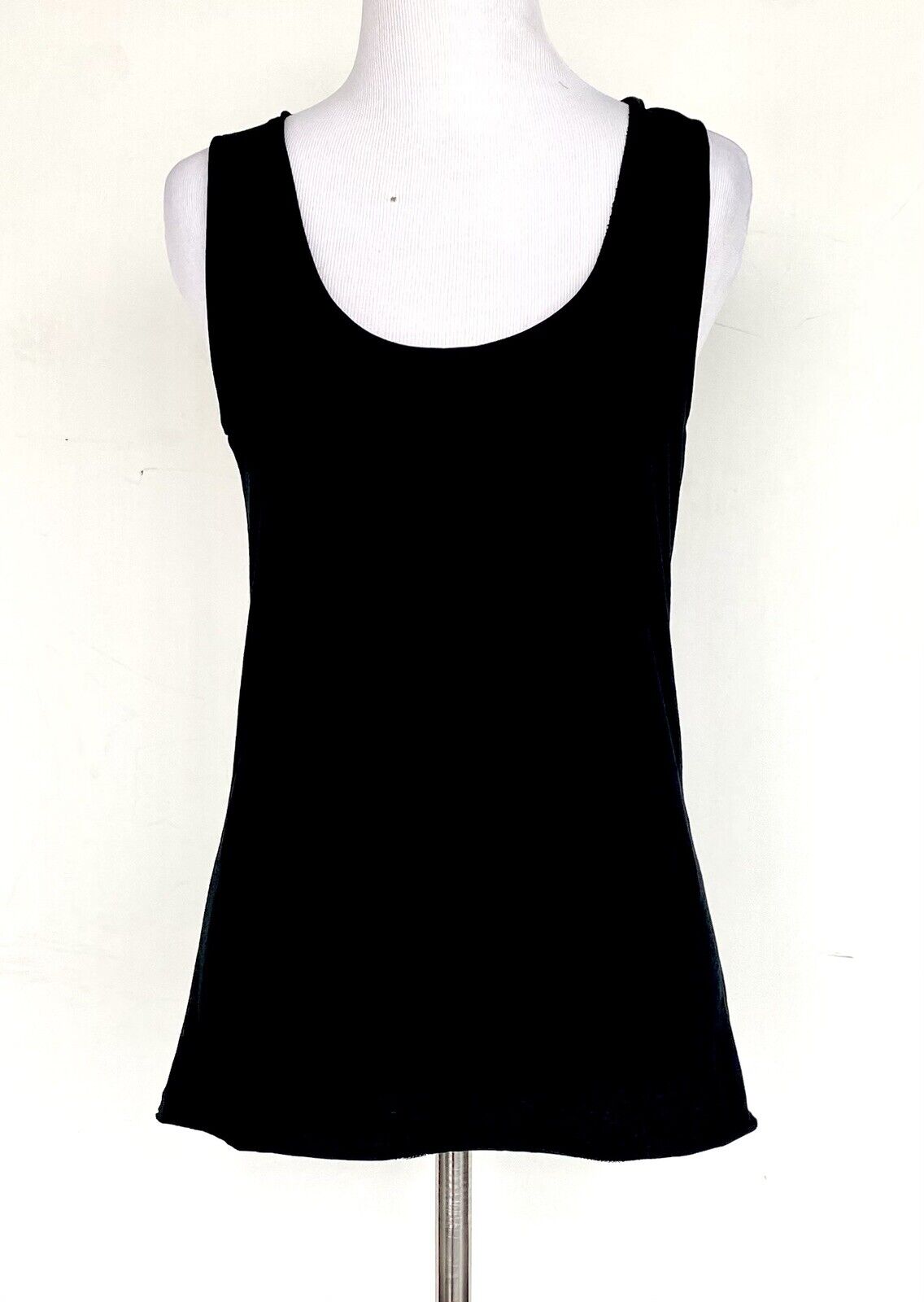AllSaints Black Emelyn Vest Tee. Price $35 Size XS NWT Roll Edge