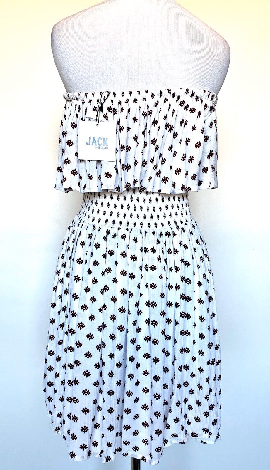 JACK BY BB DAKOTA Strapless Smocked DRESS NWT Retails $84 Price $38 Size S