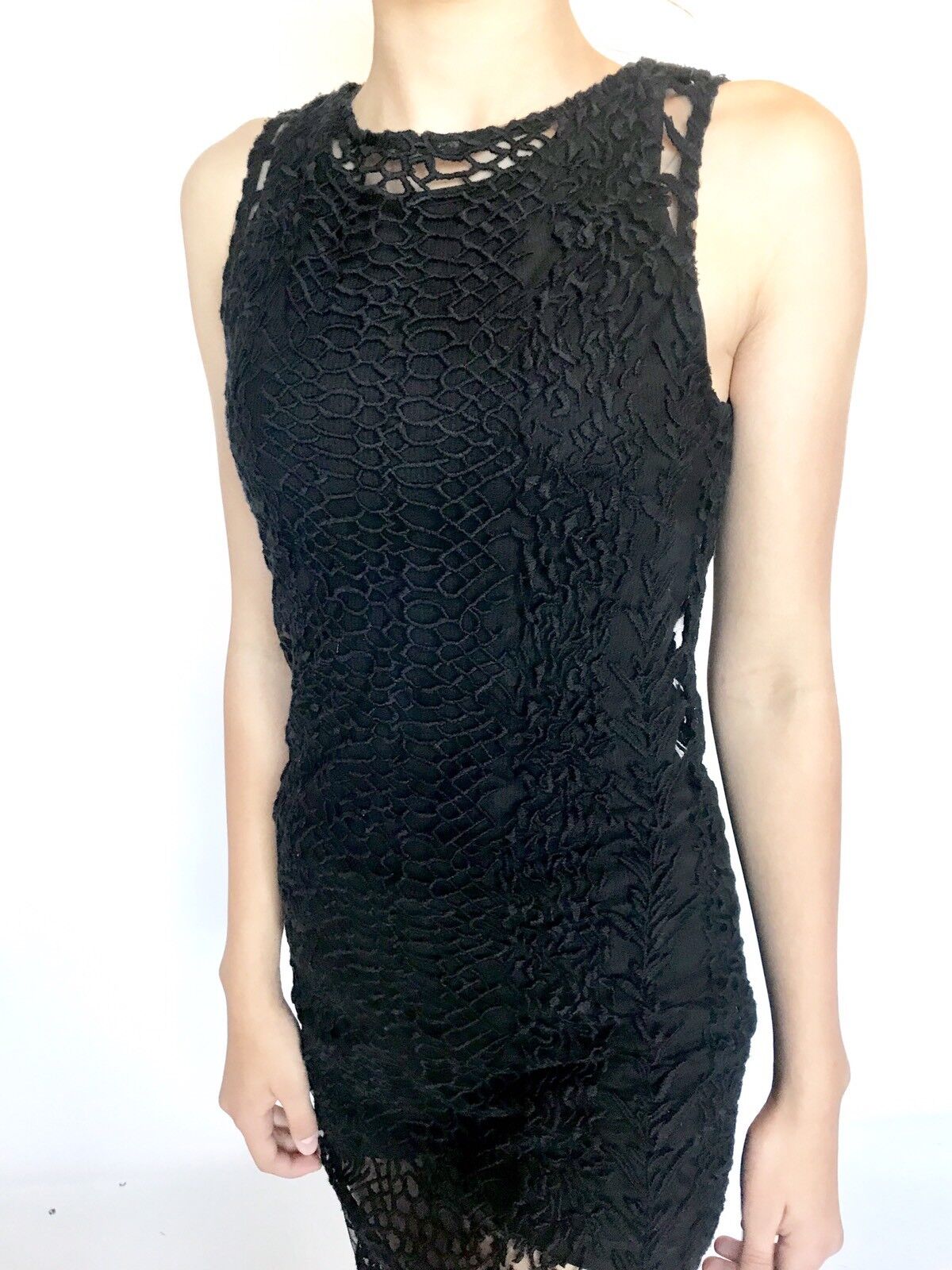 AllSaints Cariad Embroidered Black Maxi Dress Retail $450 Price $89 NWT Size 0