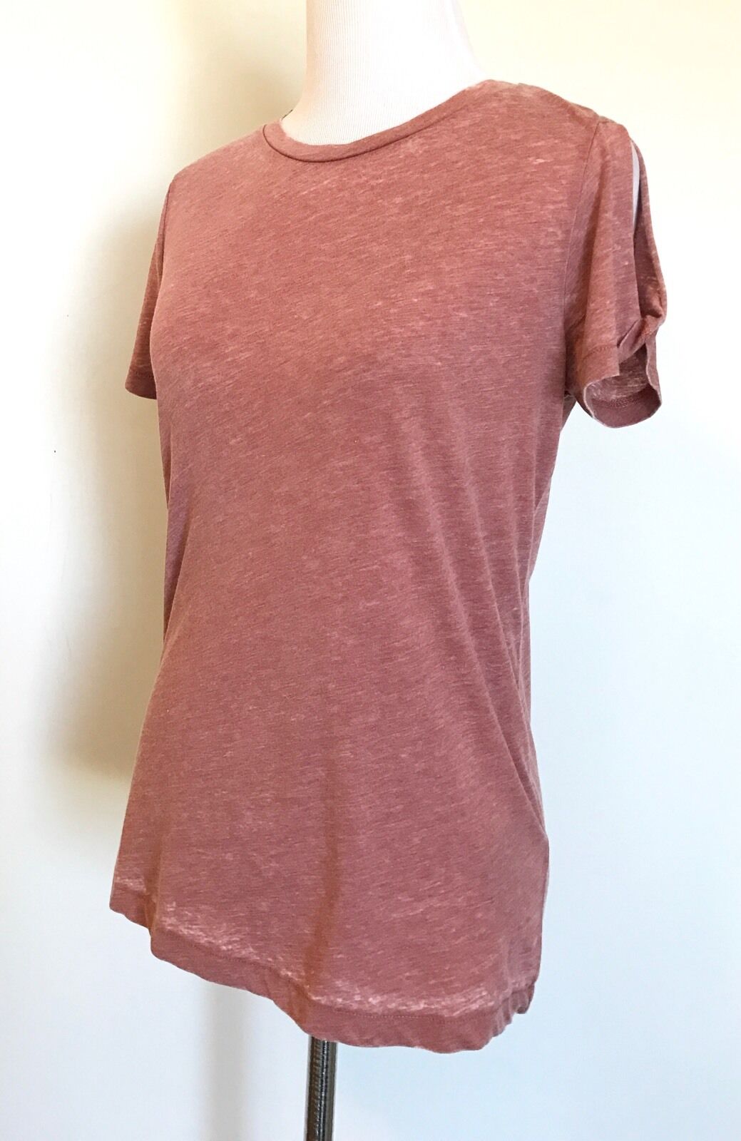 AllSaints Mazzy Devo Tee Slash Shoulder Design NWT Retail $65 Price $33 Size S