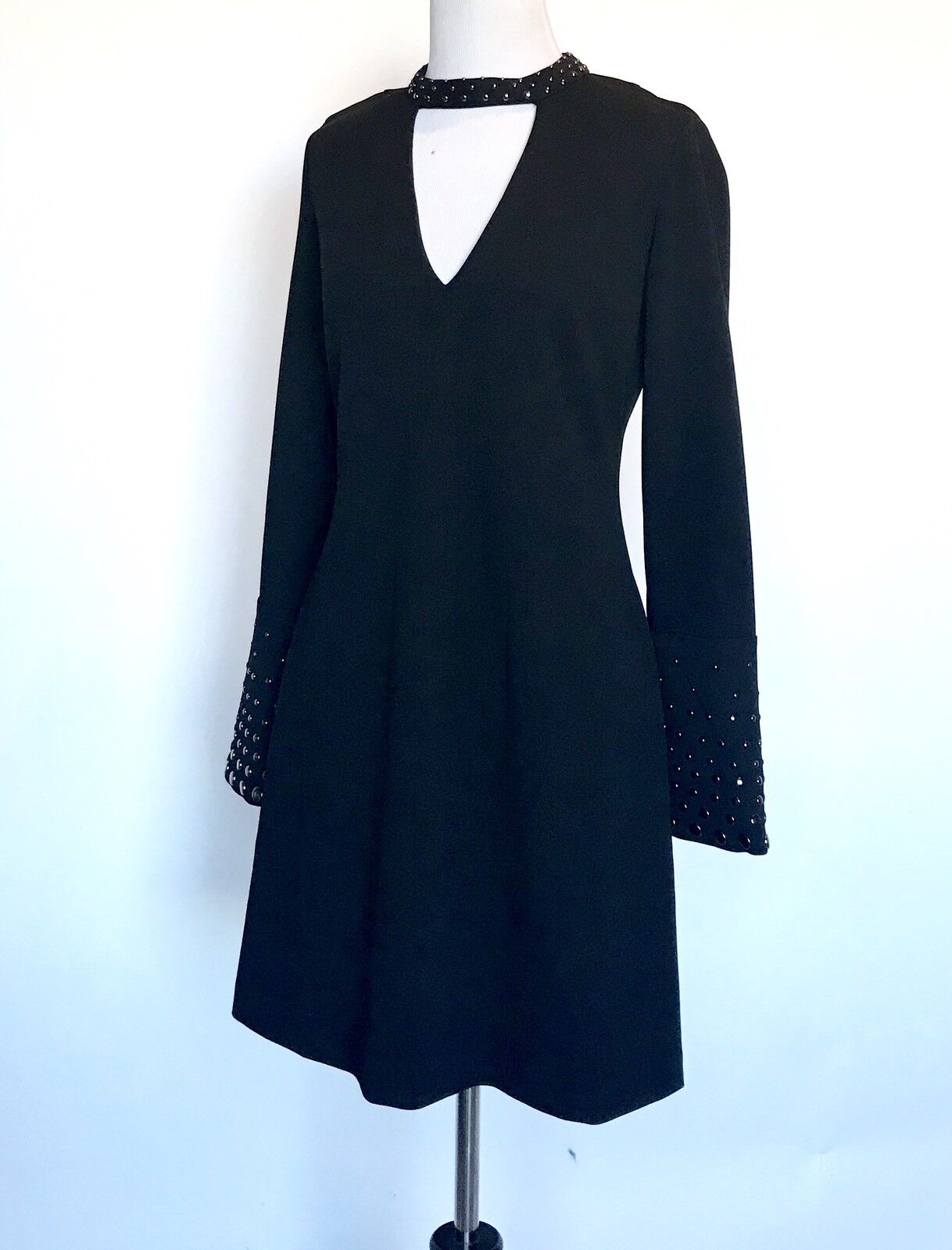 Rachel Roy Black Embellished Stud Dress . NWT Retails $159 Price $69 Size 2