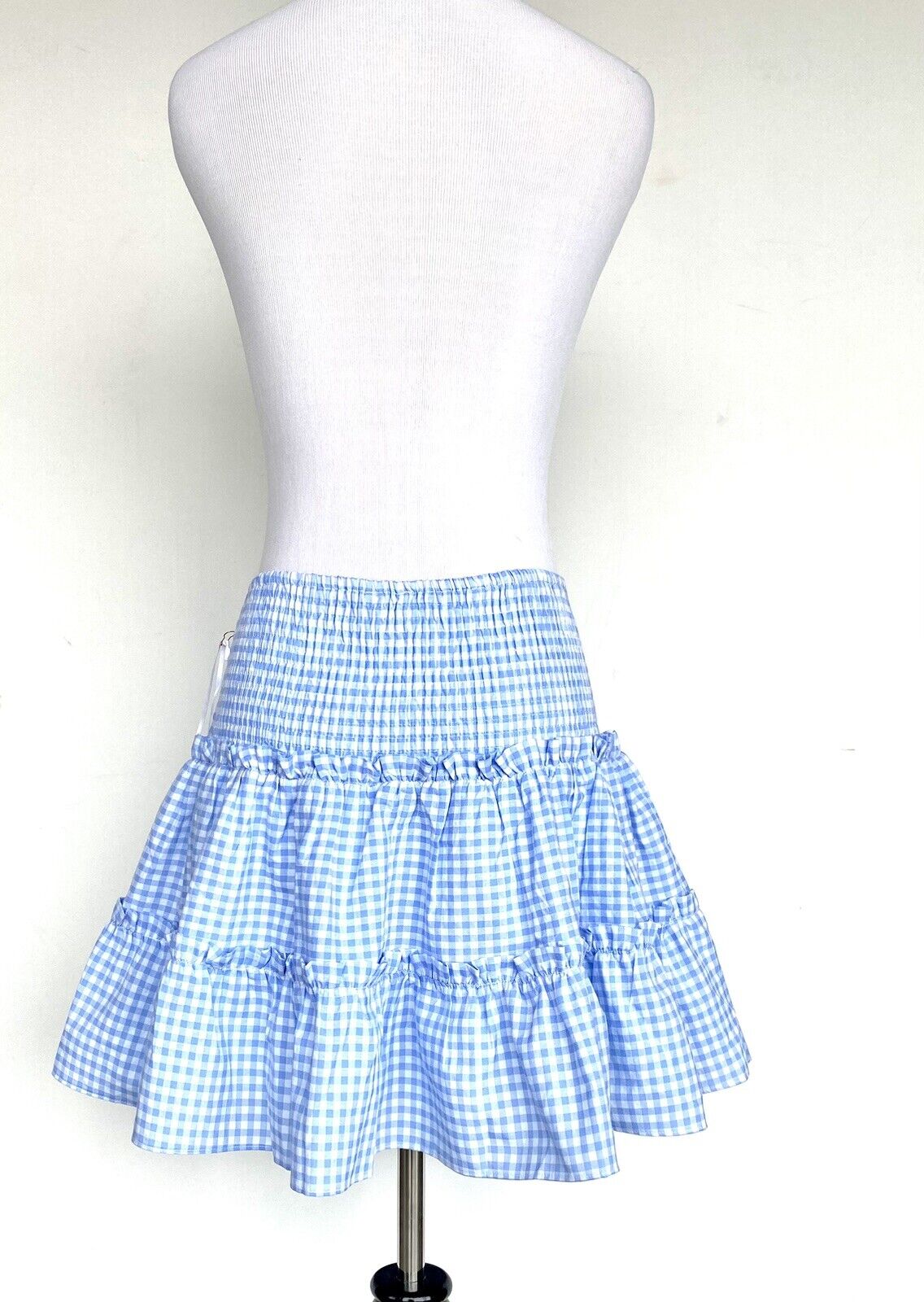 J Marie The Juniper Skort size S Retail $70 Price $49 NWT smocked Linen gingham