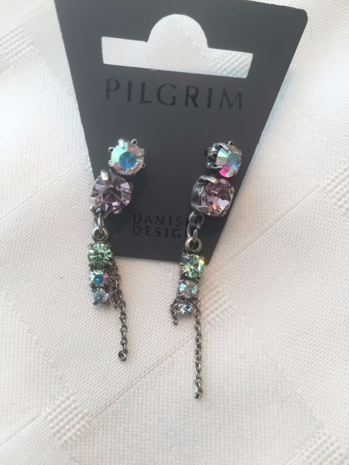 Pilgrim Jewelry Swarovski Crystal  Sterling silver Plated Earrings $15