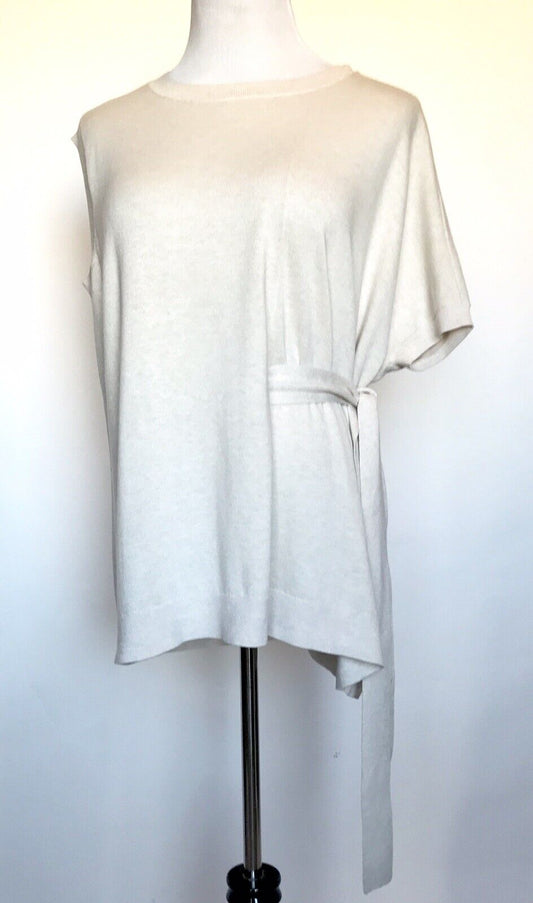 AllSaints Shera Asymmetrical Knit Top Retail $195 Price $78 Size M NWT